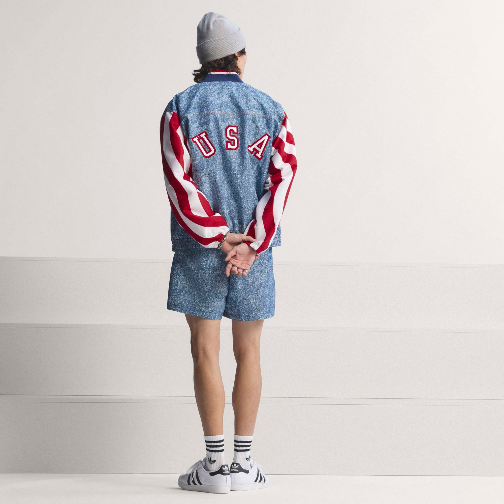 adidas Men's USA Denim Graphic Track Jacket product image