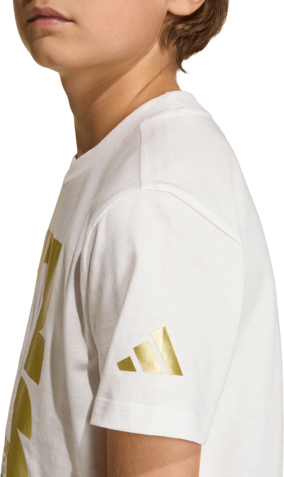 adidas Youth 2026 FIFA World Cup Official Emblem White T-Shirt product image