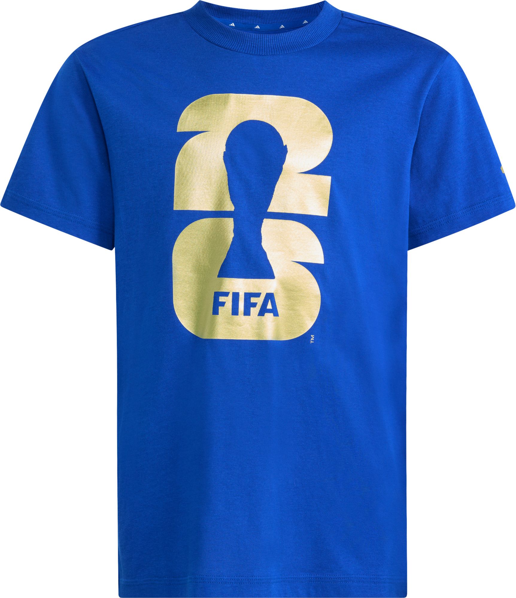 adidas Youth 2026 FIFA World Cup Official Emblem Royal T-Shirt product image