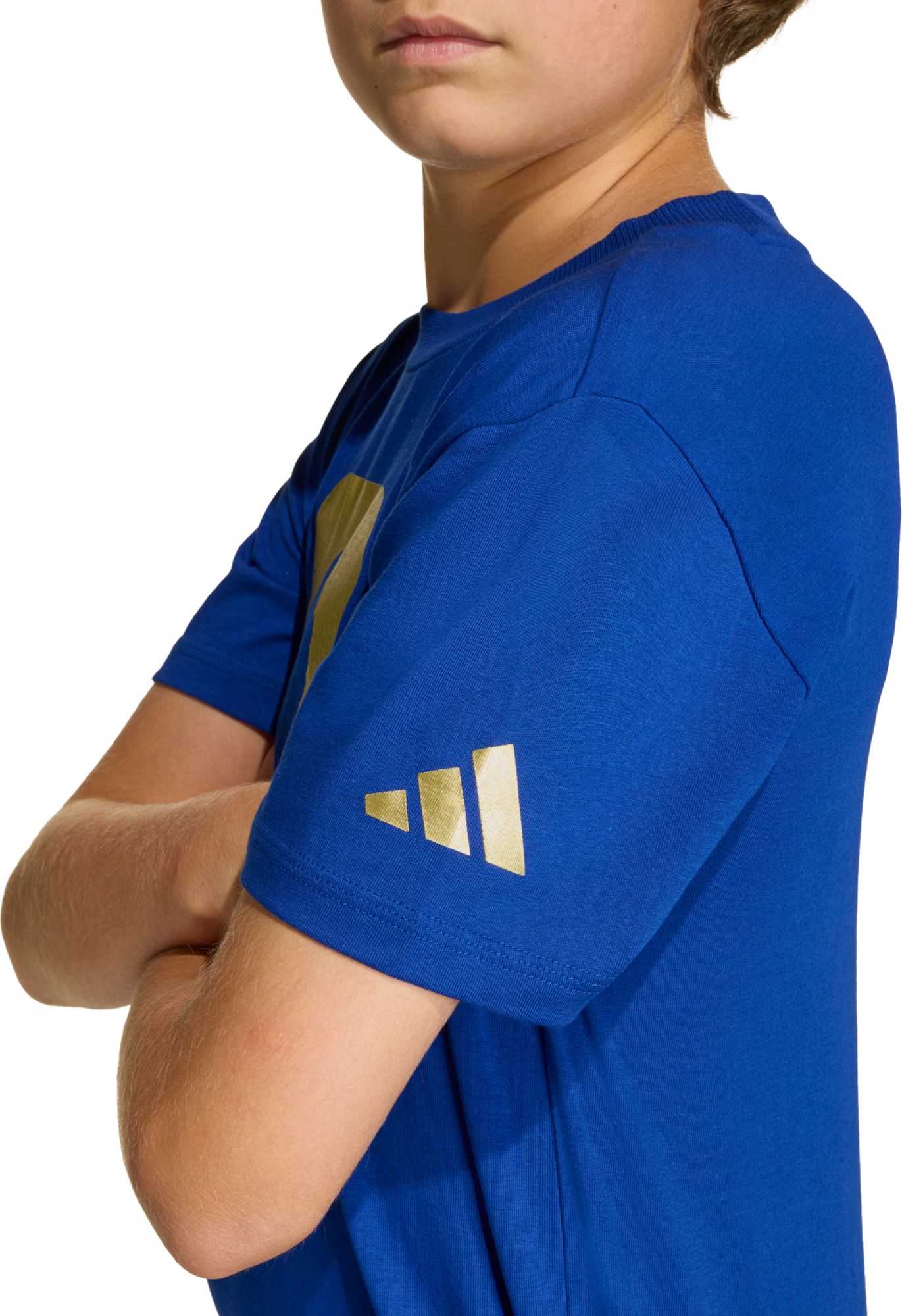 adidas Youth 2026 FIFA World Cup Official Emblem Royal T-Shirt product image