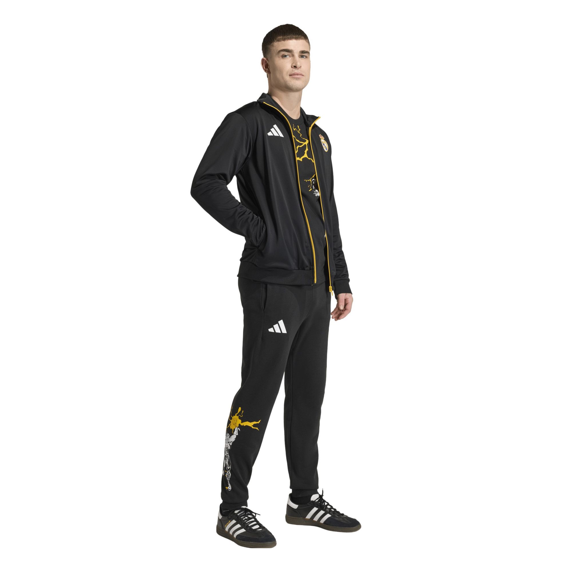 adidas Adult 2025 Real Madrid Black Real Madrid x Marvel Full-Zip Jacket product image