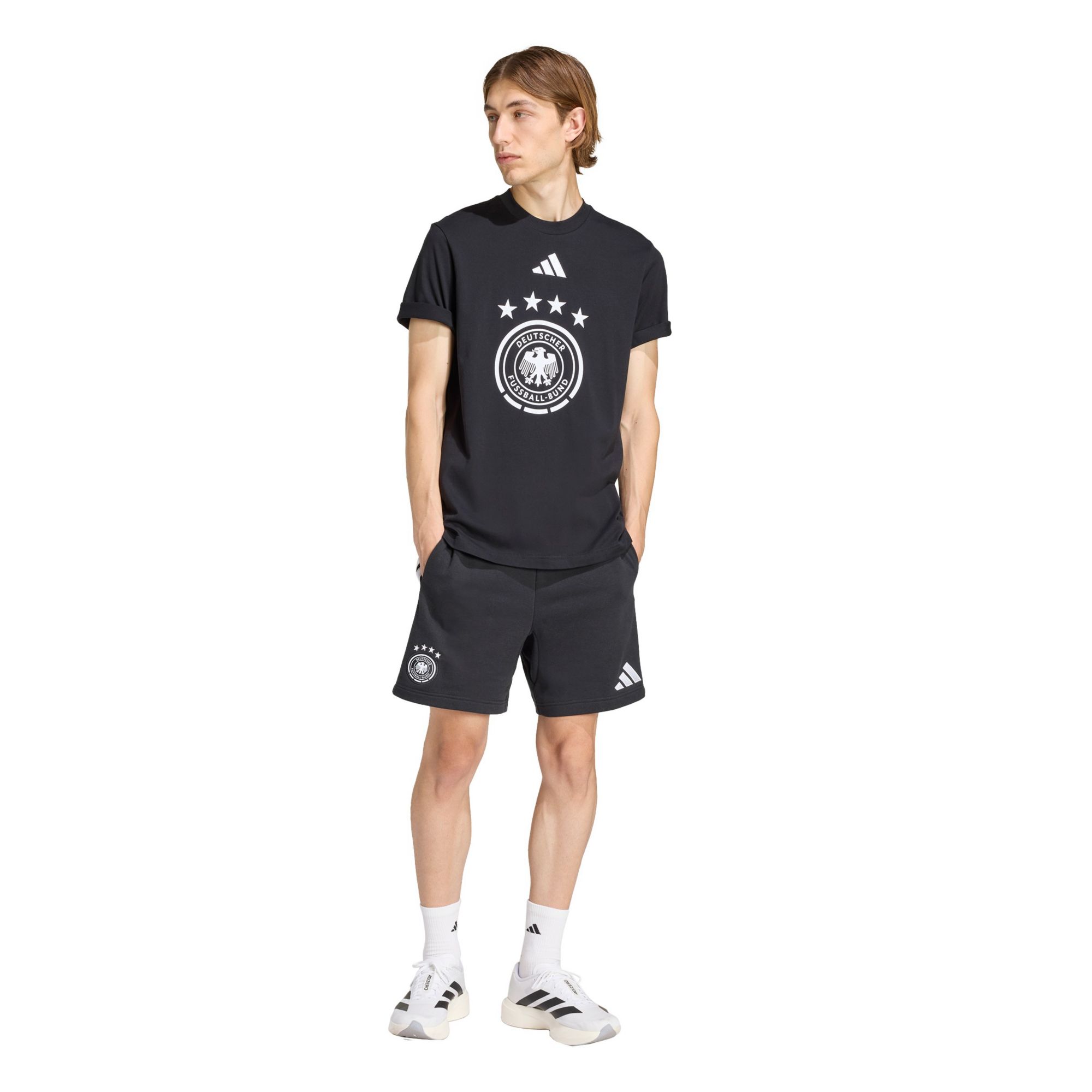 adidas Adult Germany 2026 Black Graphic Team Logo T-Shirt product image