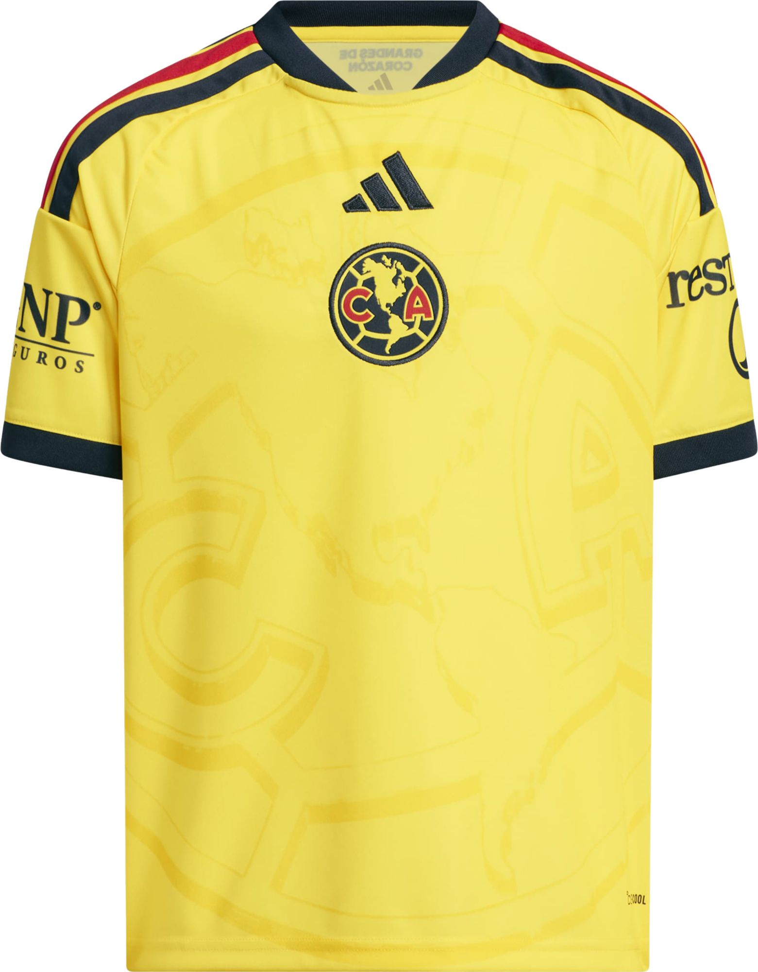 adidas Youth Club America Alex Zendejas 2026 Home Replica Jersey