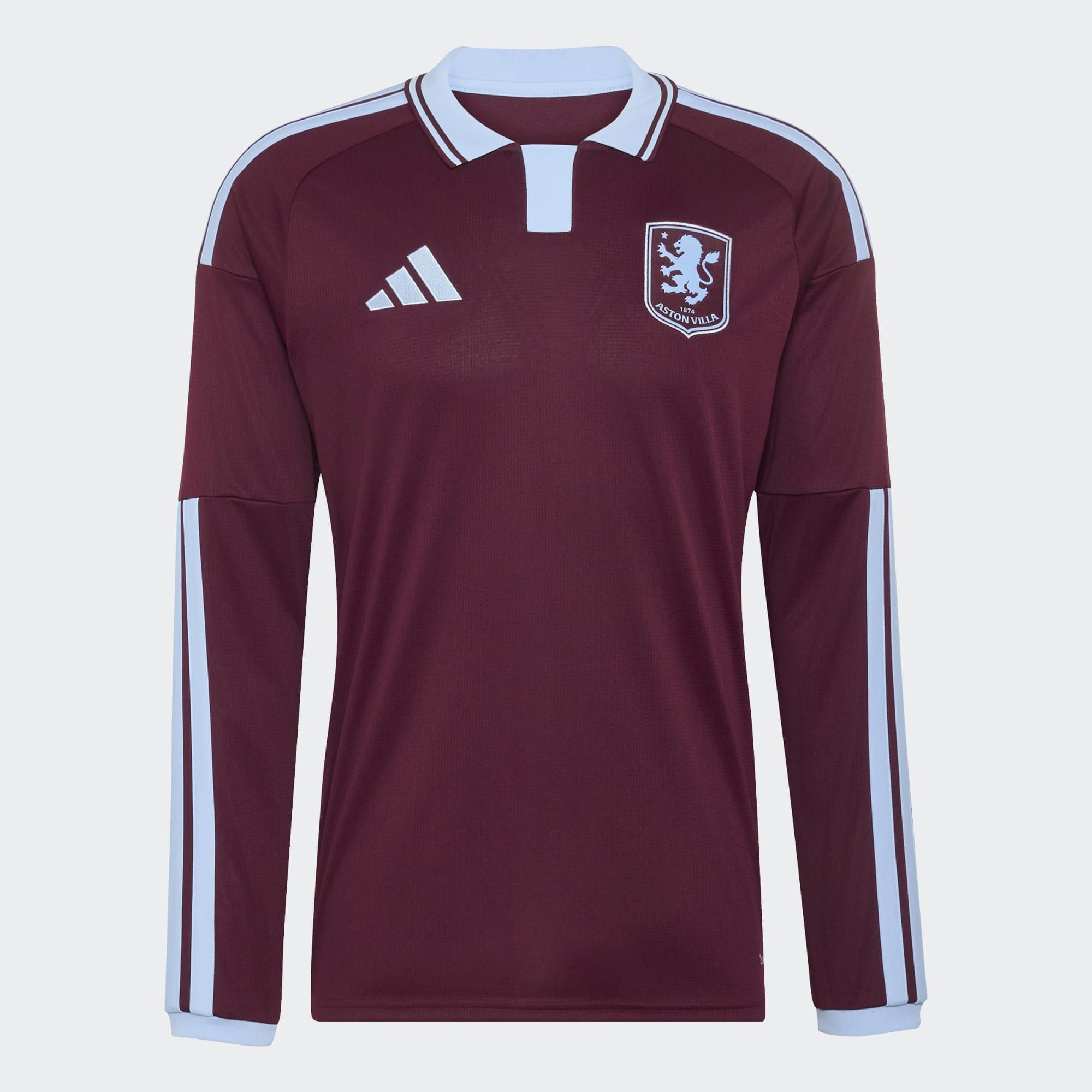 adidas Adult Aston Villa 2026 Maroon Home Replica Long Sleeve Jersey product image