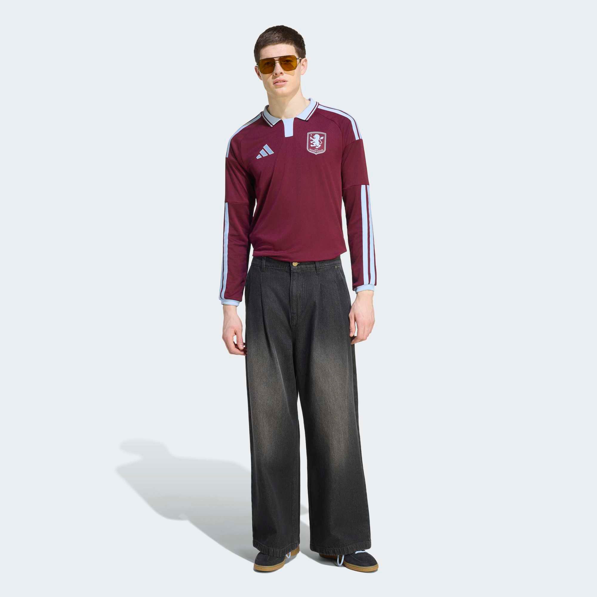 adidas Adult Aston Villa 2026 Maroon Home Replica Long Sleeve Jersey product image