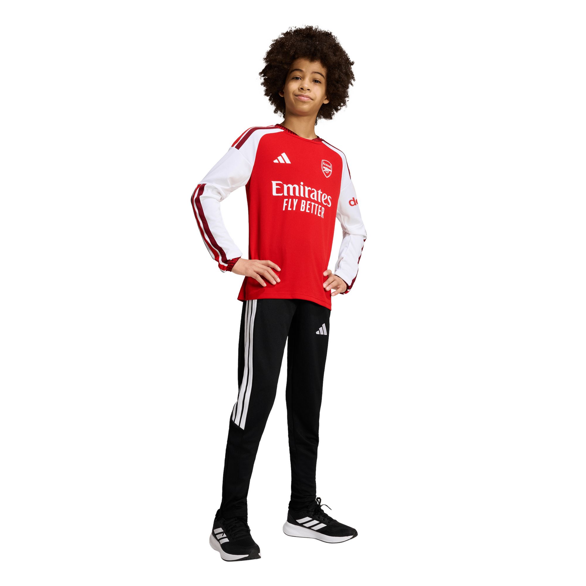 adidas Youth Arsenal 2026 Red Home Replica Long Sleeve Jersey