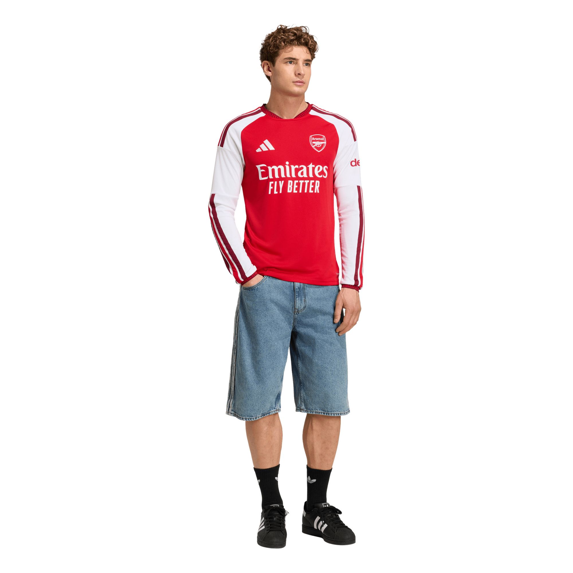 adidas Adult Arsenal 2026 Red Home Replica Long Sleeve Jersey product image