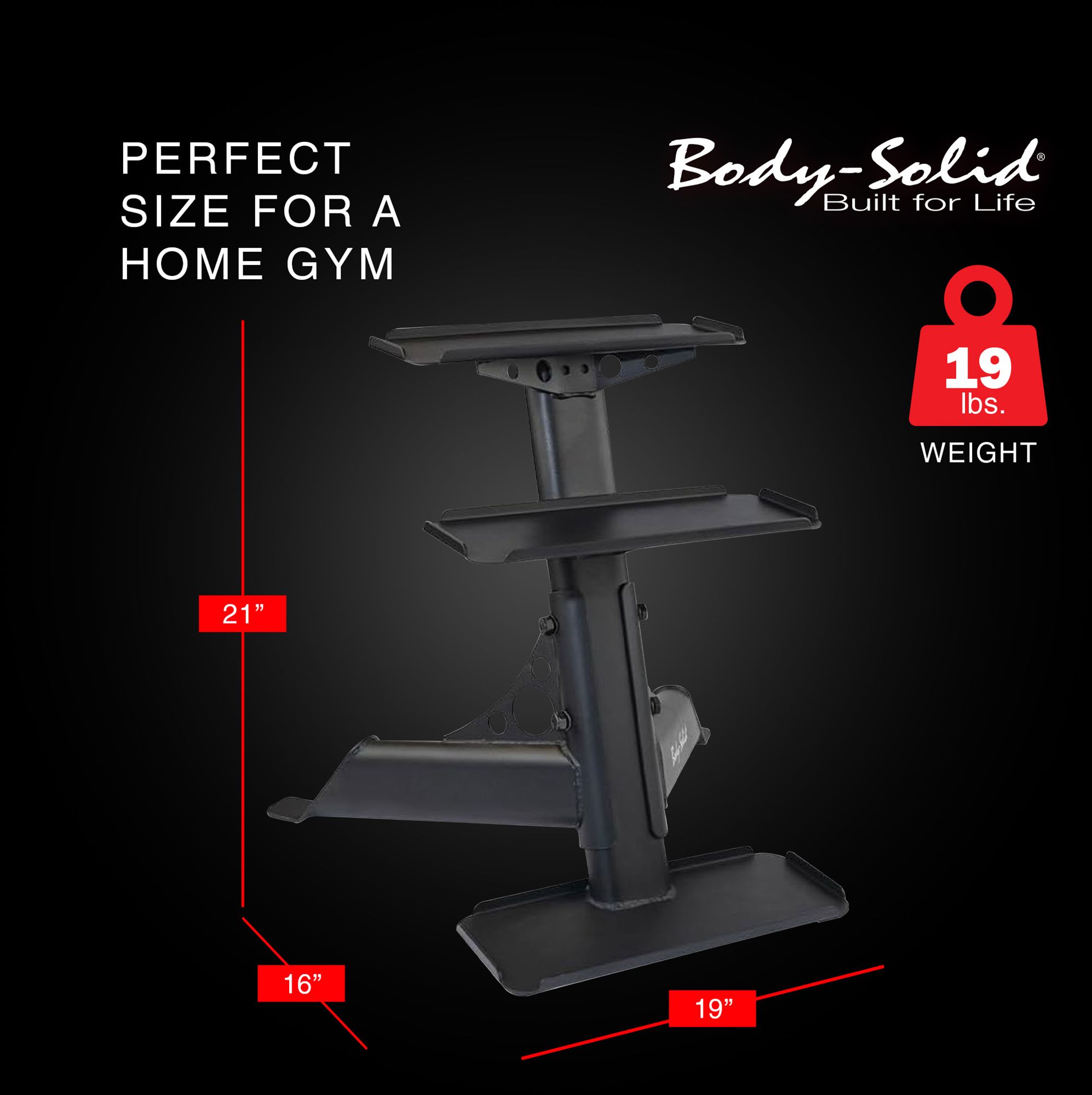 Body-Solid 5-30 lb. Vinyl Kettlebell Set with Rack product image