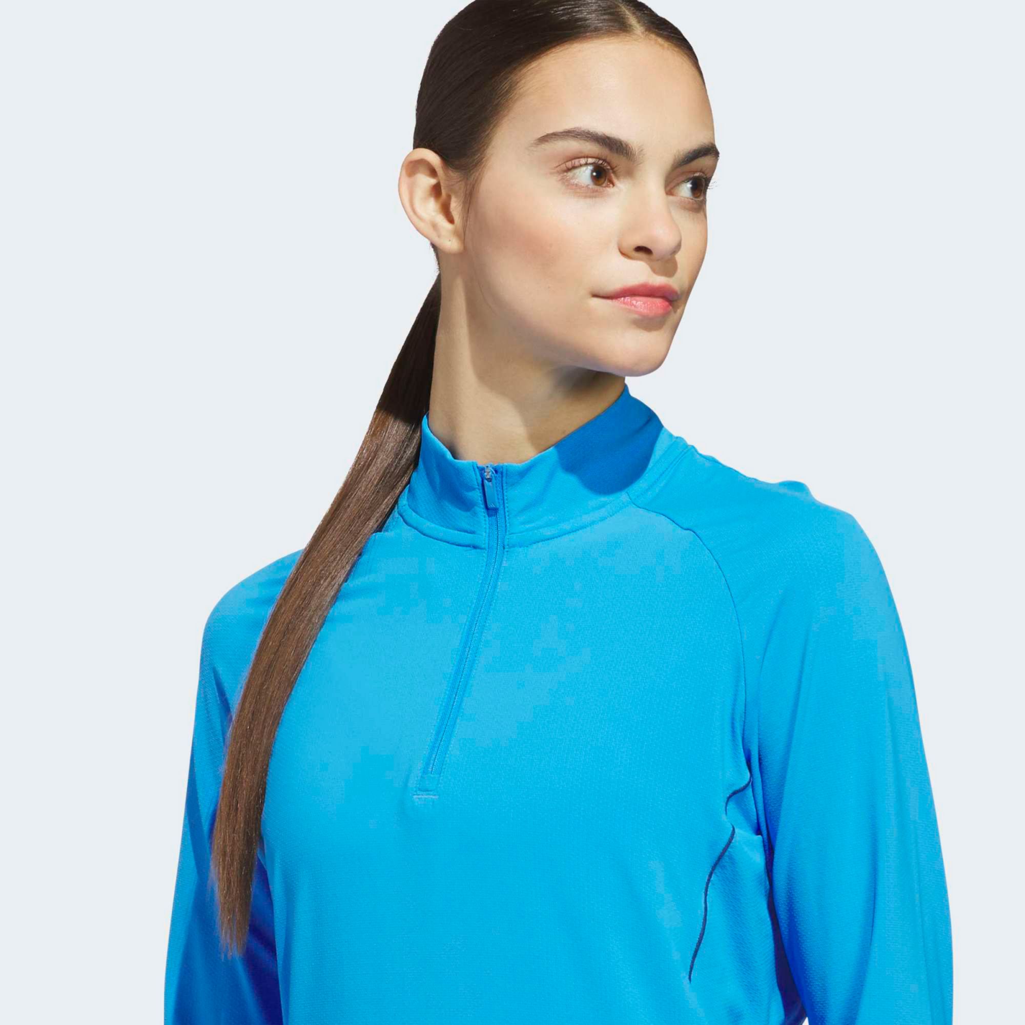adidas Women's Ultimate365 Solid 1/4 Zip Mock Neck Golf Shirt product image