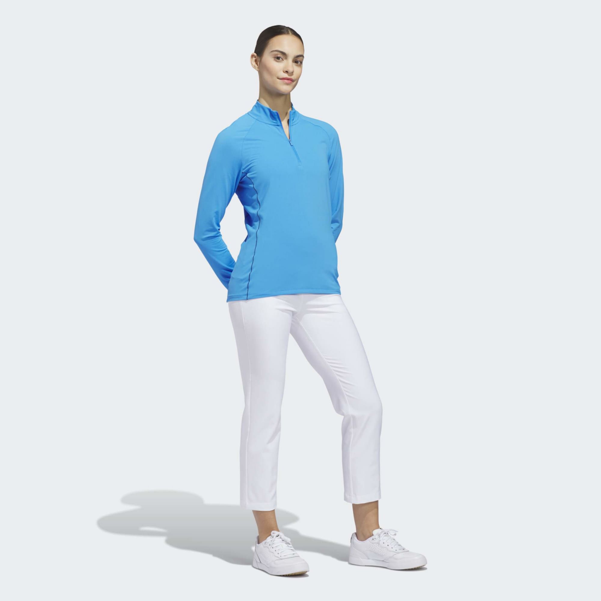 adidas Women's Ultimate365 Solid 1/4 Zip Mock Neck Golf Shirt product image