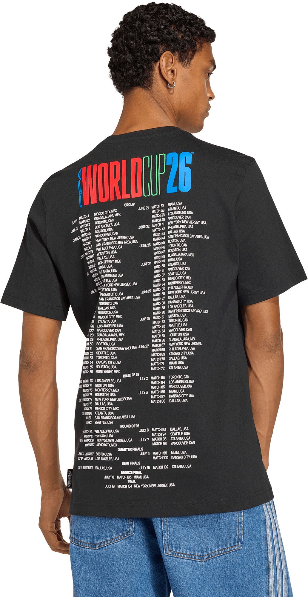adidas Adult FIFA World Cup 2026 Black 2026 T-Shirt product image