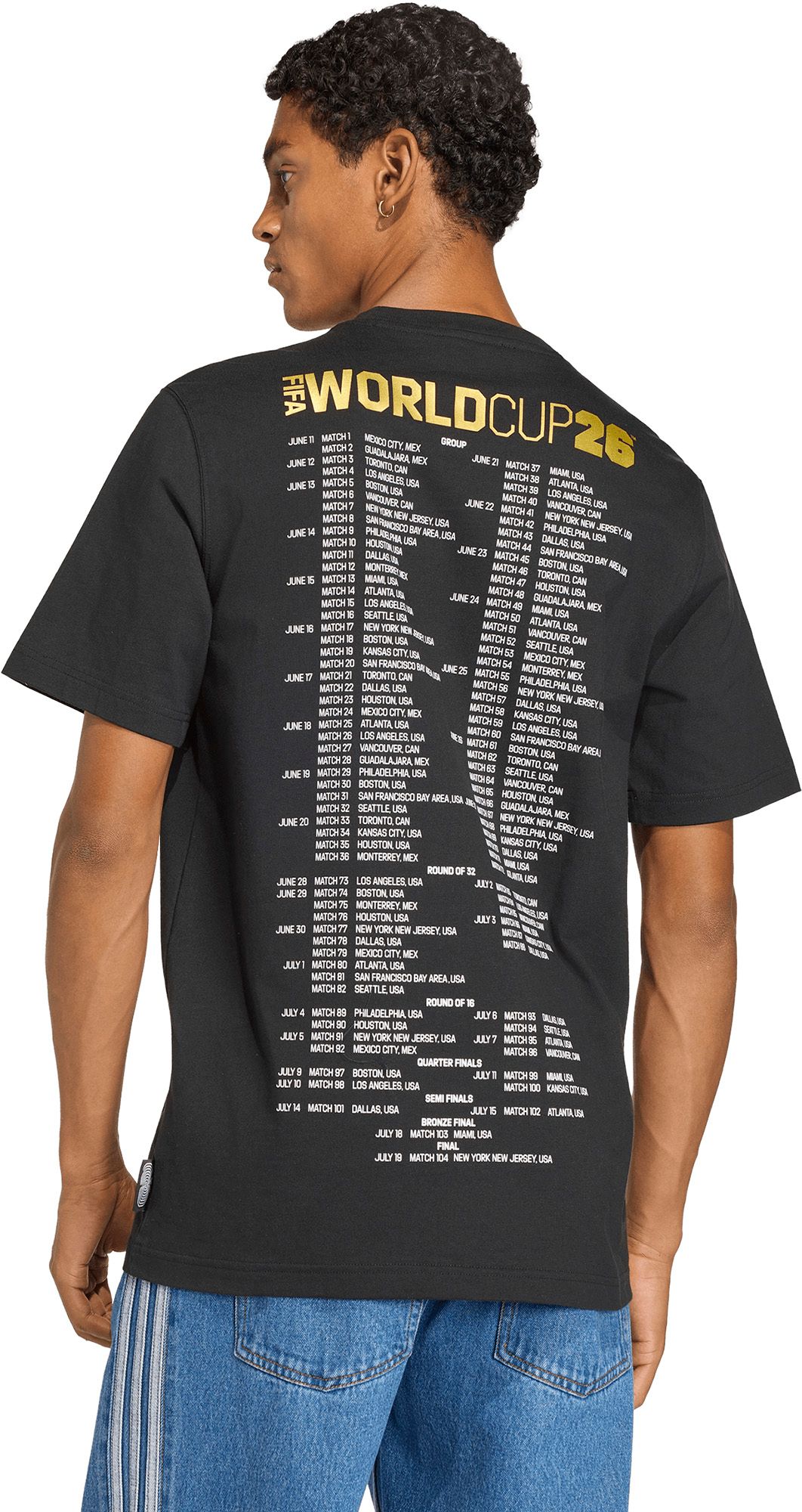 adidas Adult FIFA World Cup 2026 Black 2026 T-Shirt product image