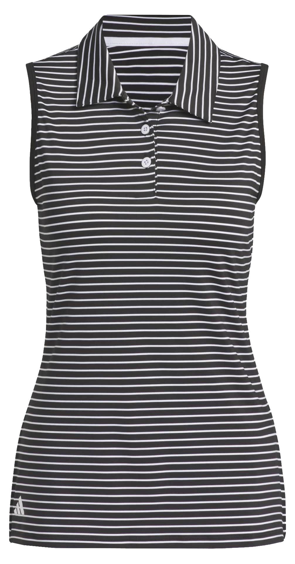 adidas Women's Performance Stripe Sleeveless Golf Polo product image