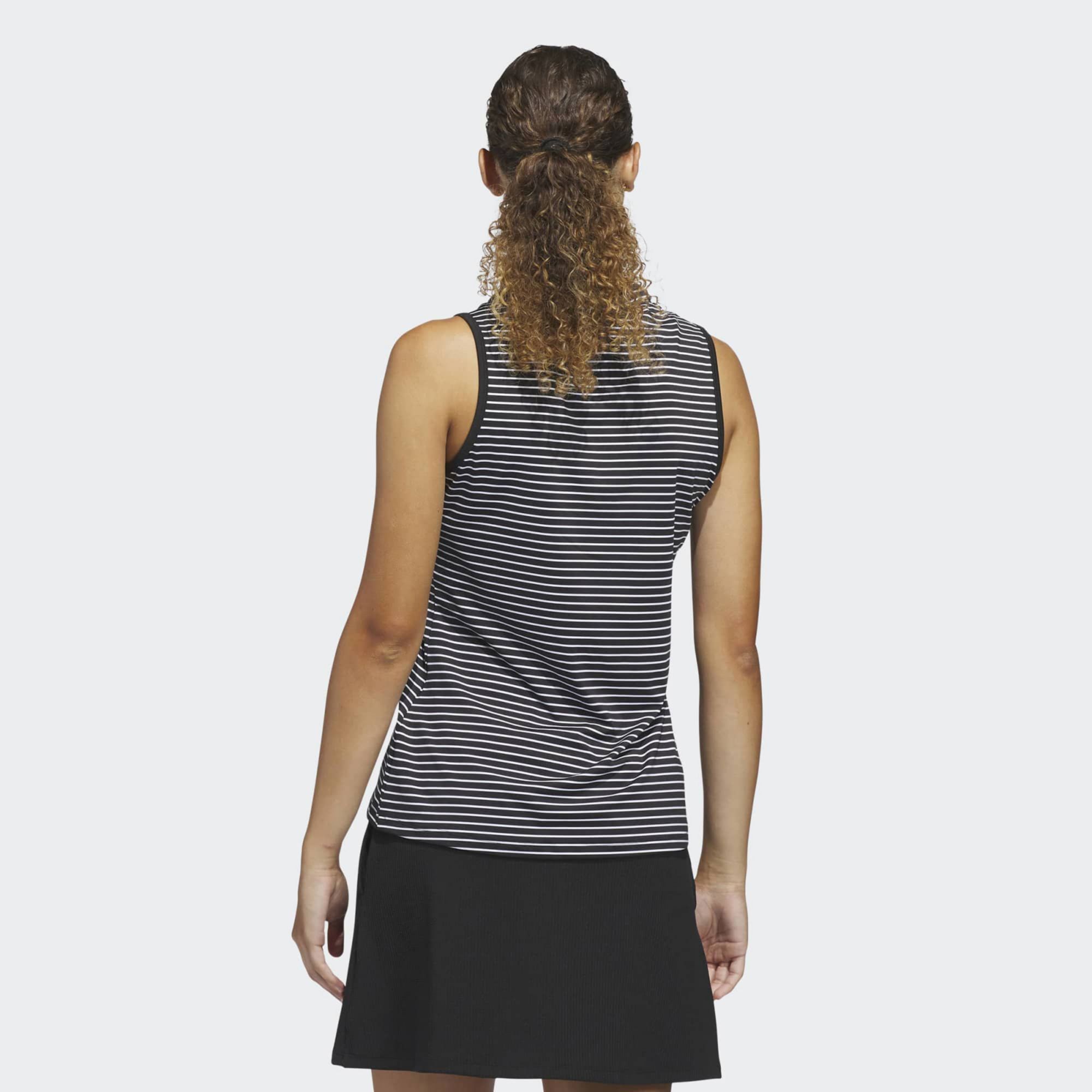 adidas Women's Performance Stripe Sleeveless Golf Polo product image