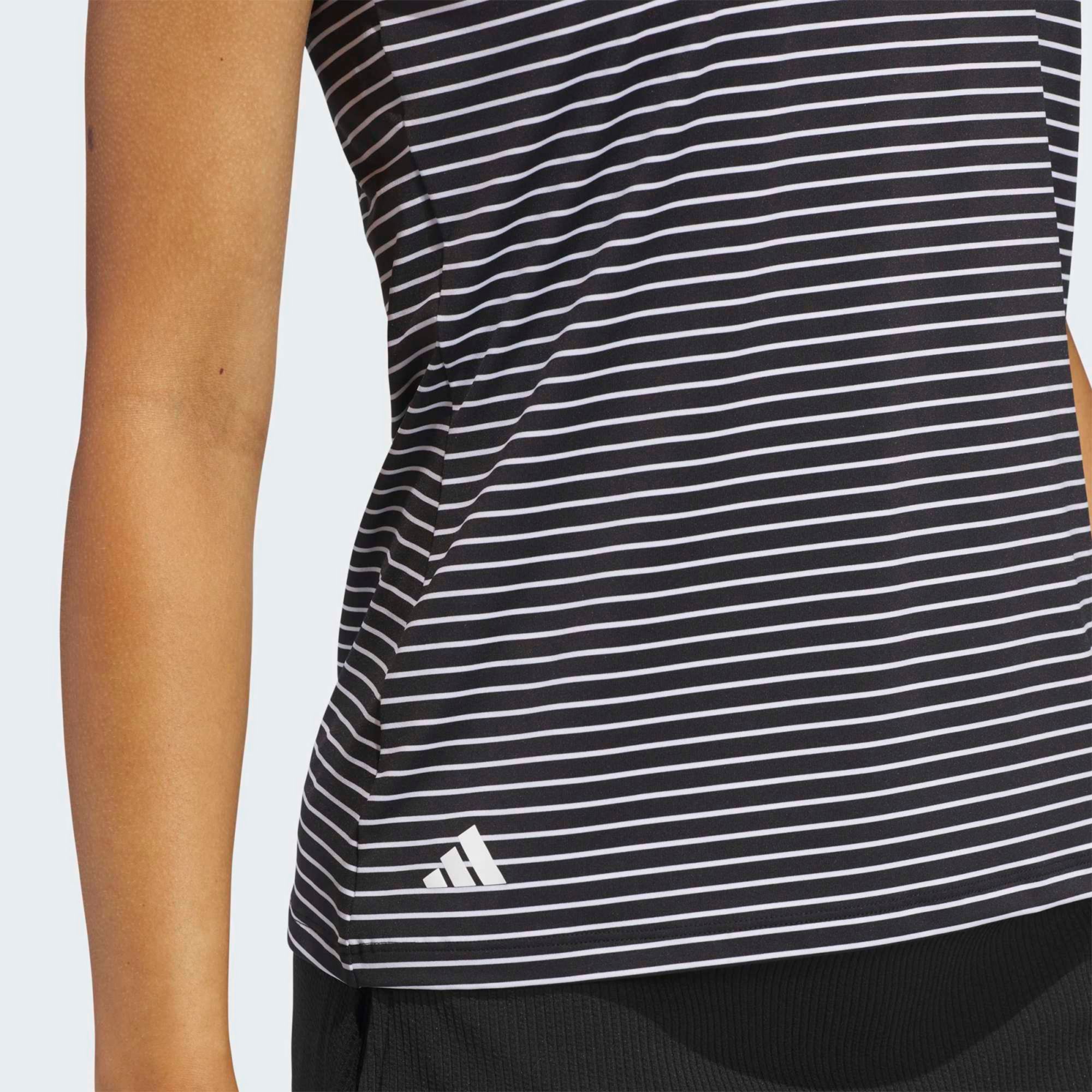adidas Women's Performance Stripe Sleeveless Golf Polo product image