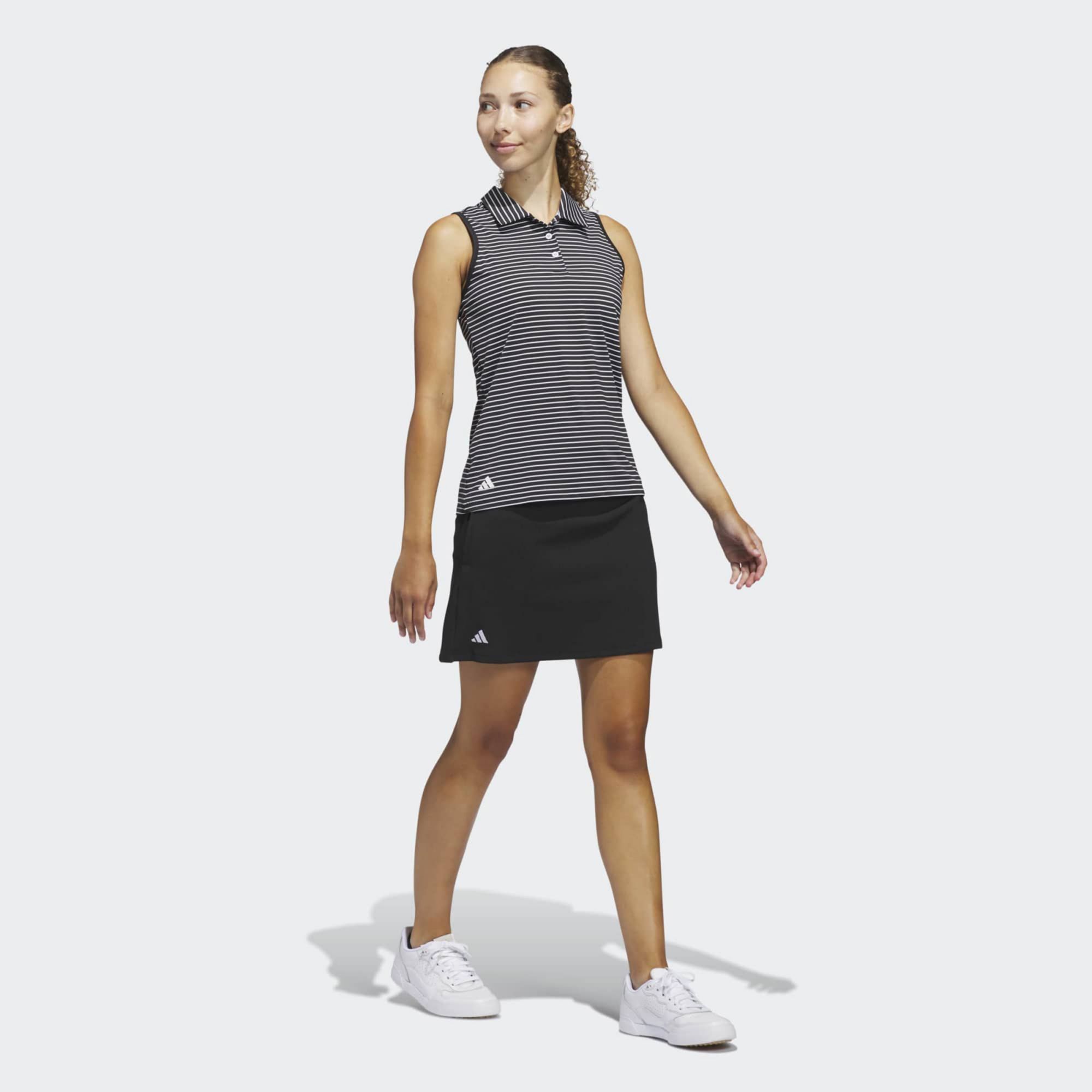 adidas Women's Performance Stripe Sleeveless Golf Polo product image