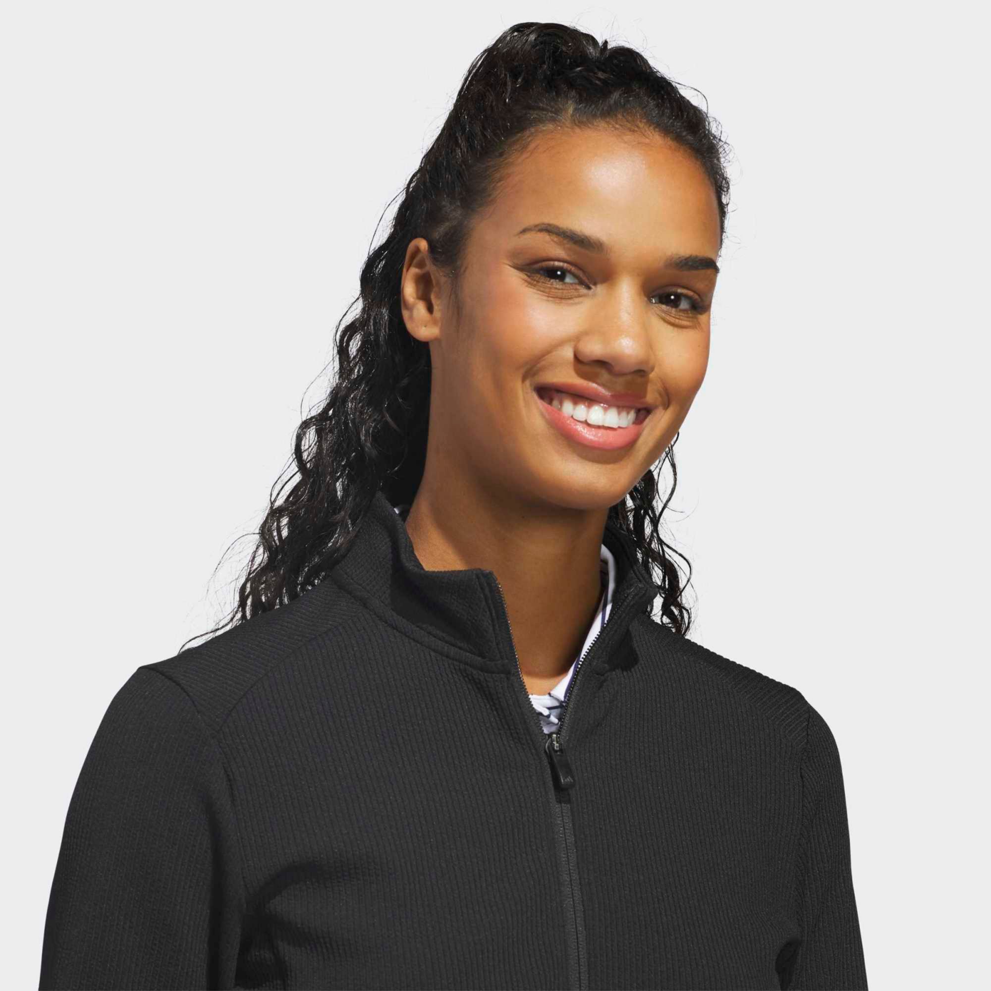 adidas Women's Performance Texture Full Zip Golf Jacket product image