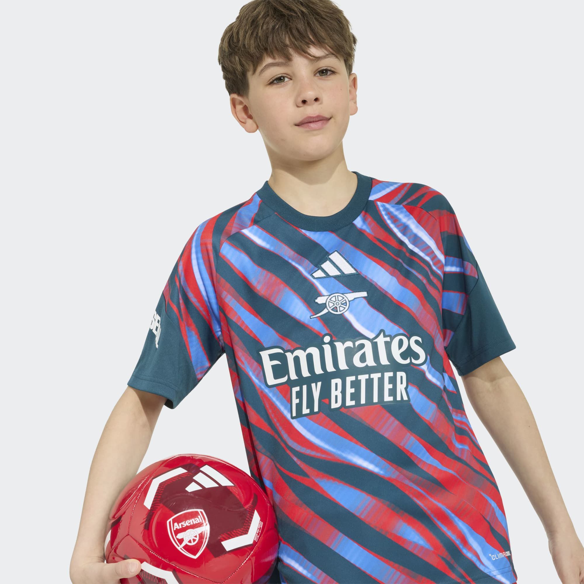 adidas Youth Arsenal 2026 Green Prematch Jersey product image