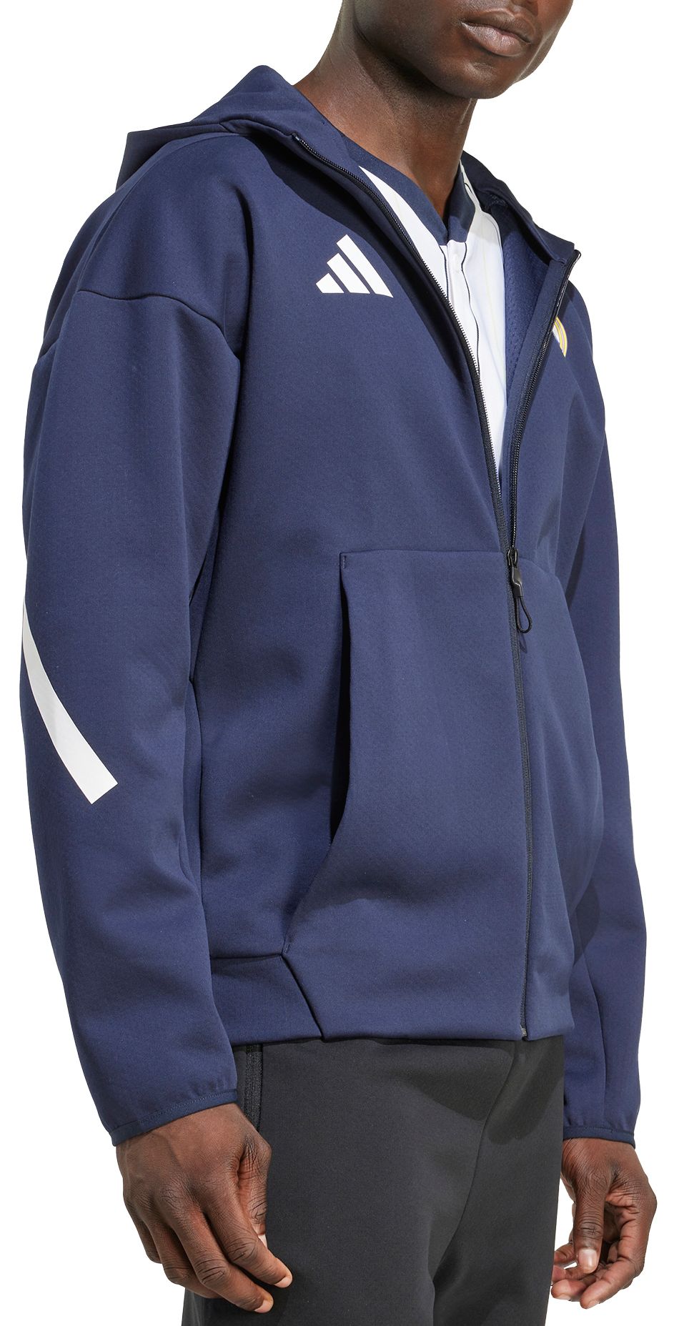 adidas Men's Real Madrid 2025 Navy Prematch Jacket product image