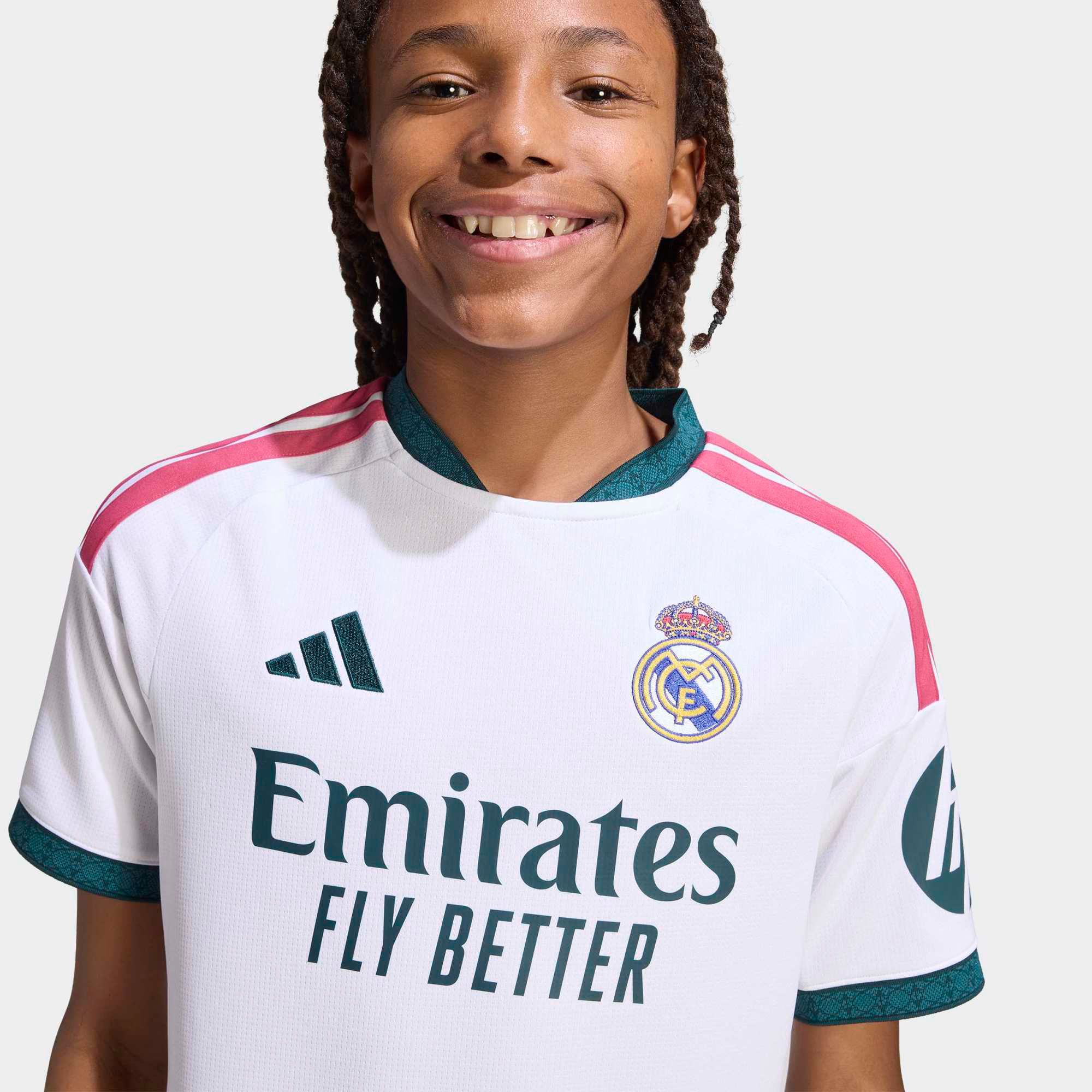 adidas Youth Real Madrid 2026 White Home Replica Jersey product image