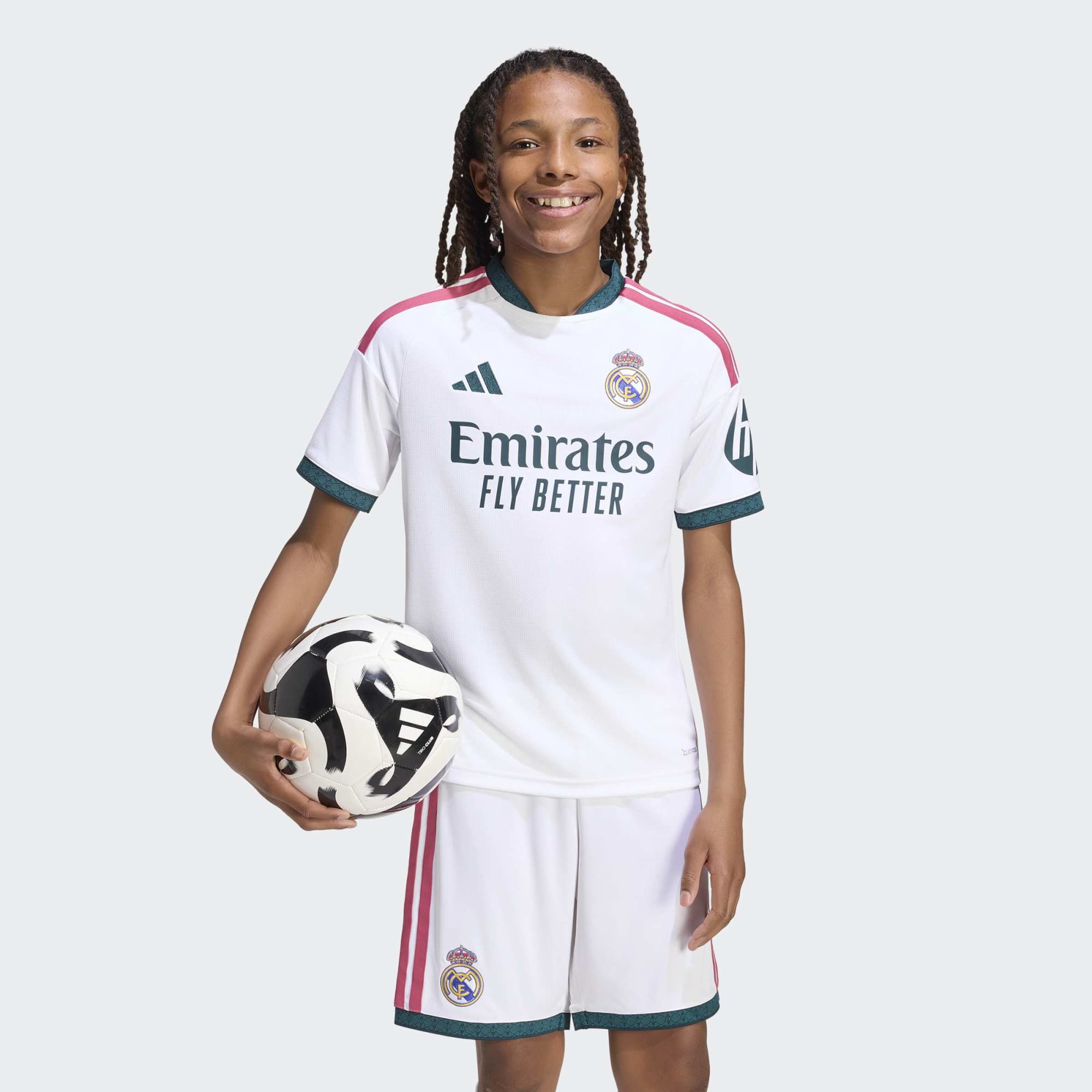 adidas Youth Real Madrid 2026 White Home Replica Jersey product image