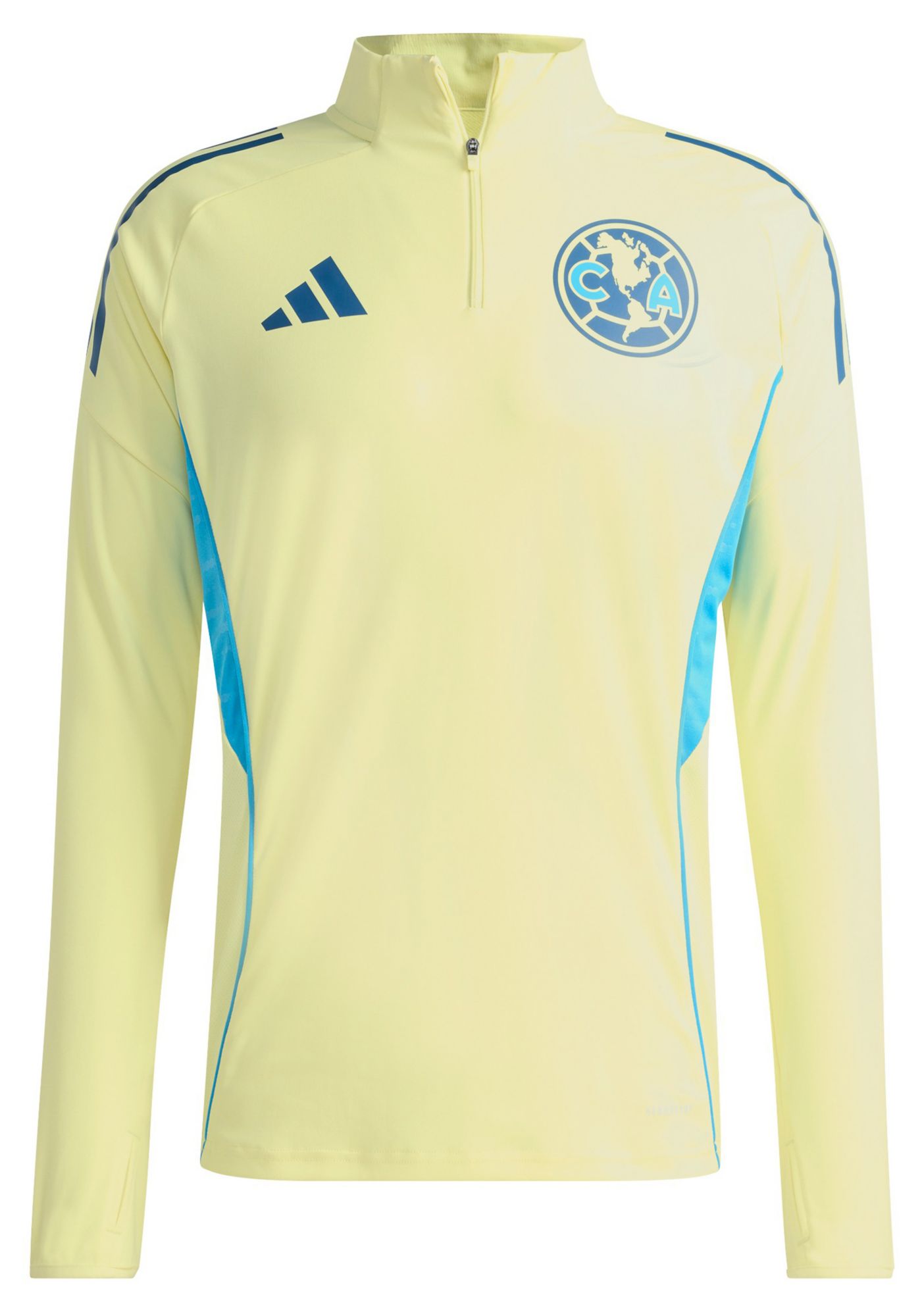 adidas Adult 2025 Club America Yellow Quarter-Zip Training Jacket product image