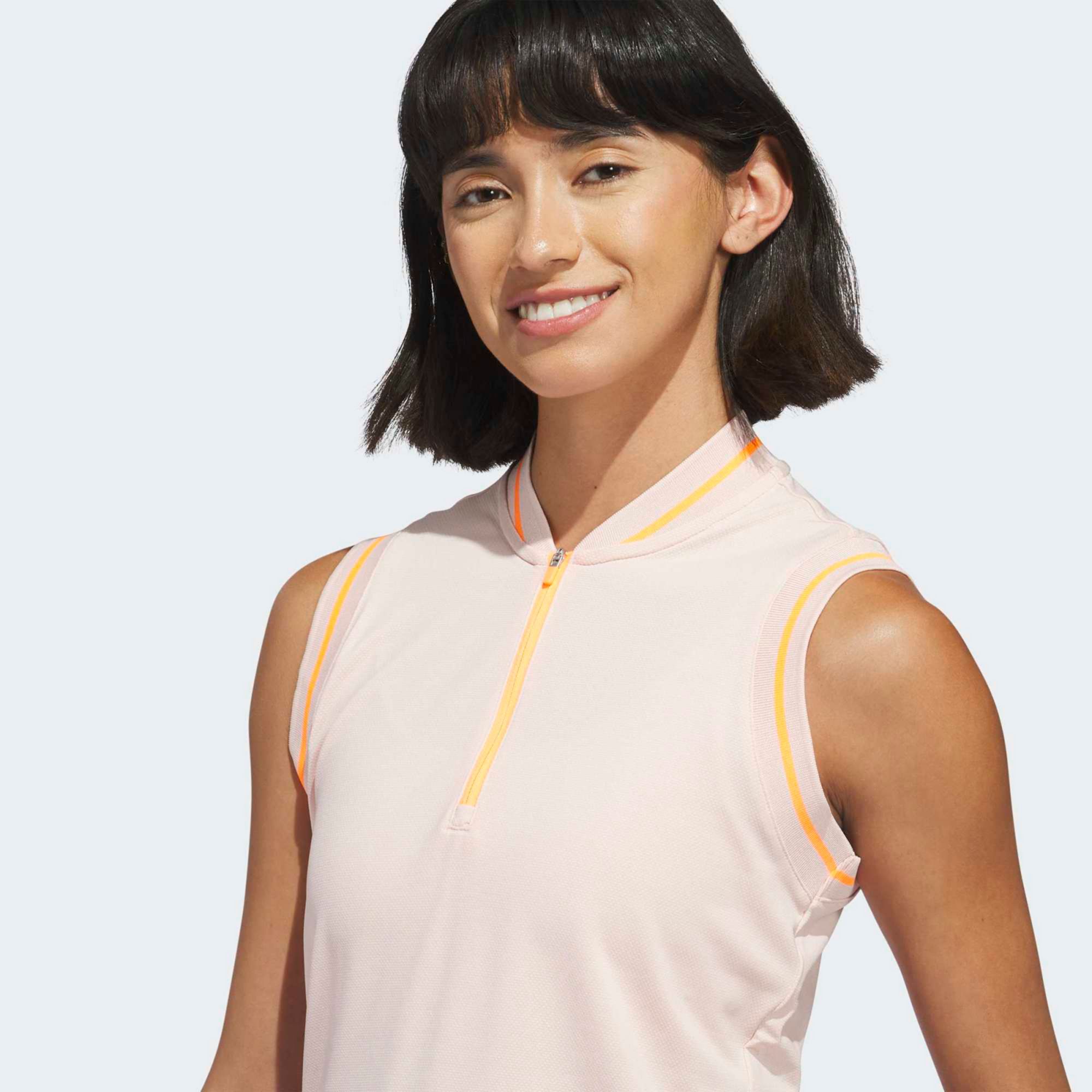 adidas Women's Ultimate365 Zip Sleeveless Golf Polo product image