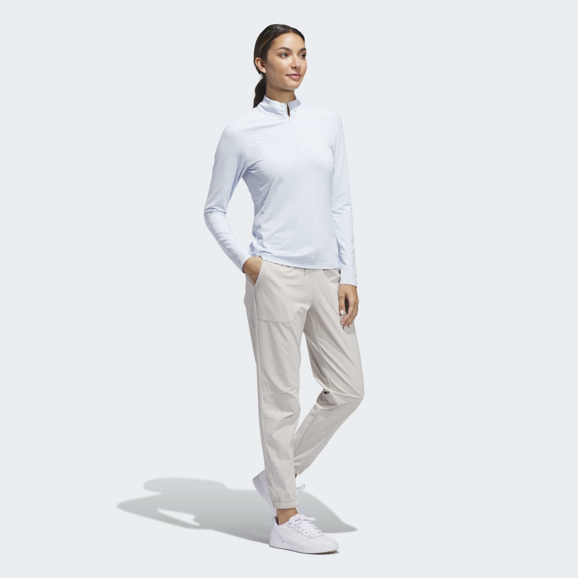 adidas Women's Ultimate365 Solid 1/4 Zip Mock Neck Golf Shirt product image