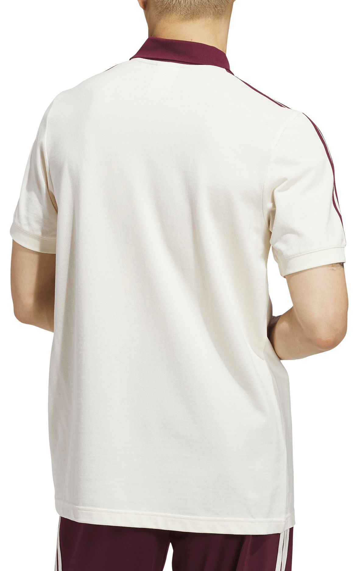 adidas Men's Texas A&M Aggies Cream Trefoil Throwback Polo product image