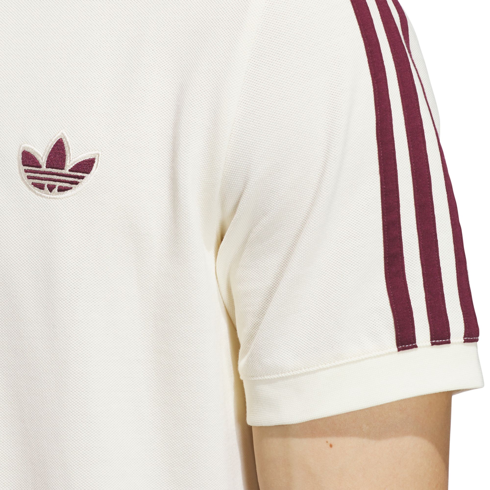 adidas Men's Texas A&M Aggies Cream Trefoil Throwback Polo product image