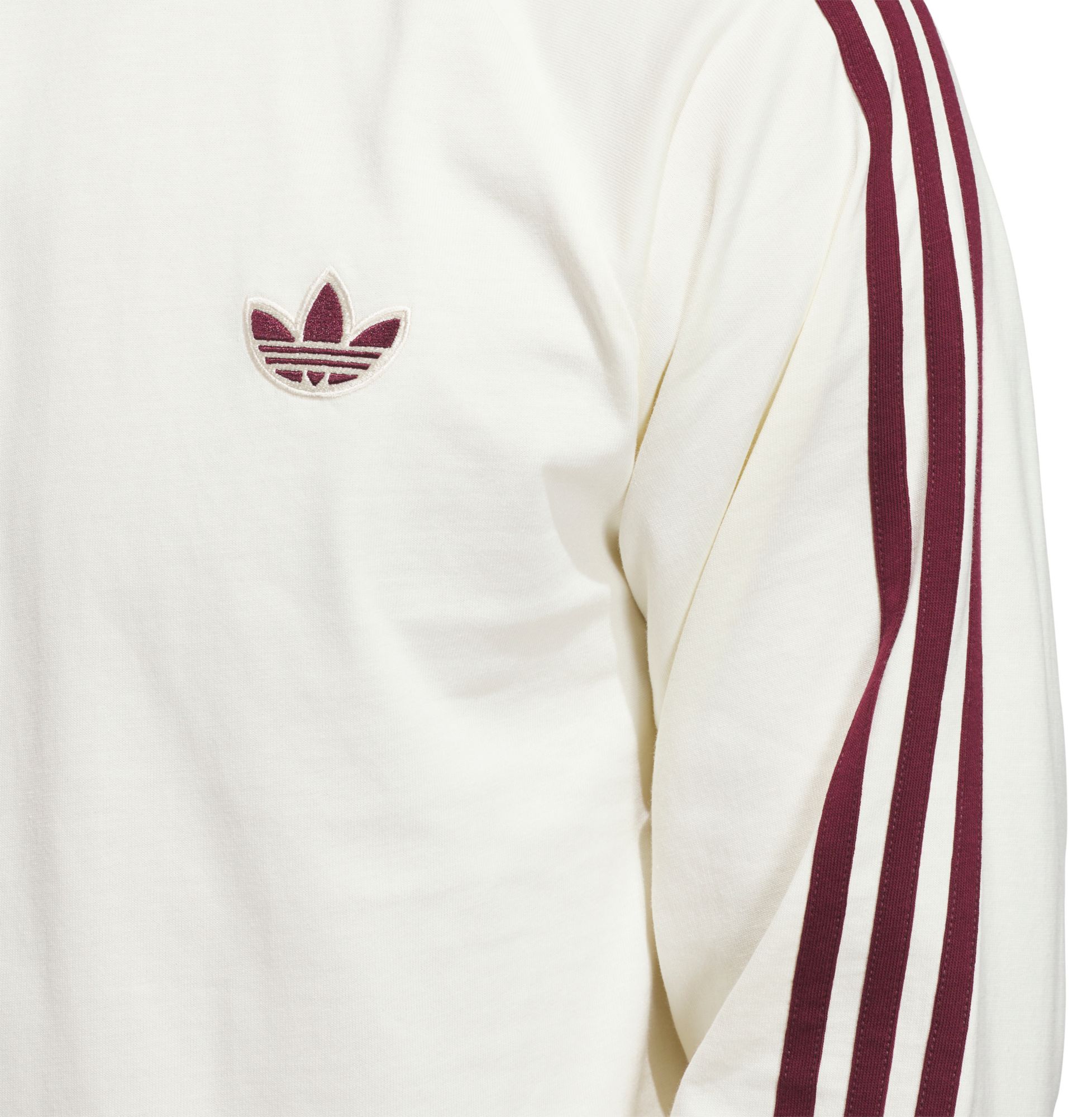 adidas Men's Texas A&M Aggies Cream Trefoil Crew Pullover Sweatshirt product image