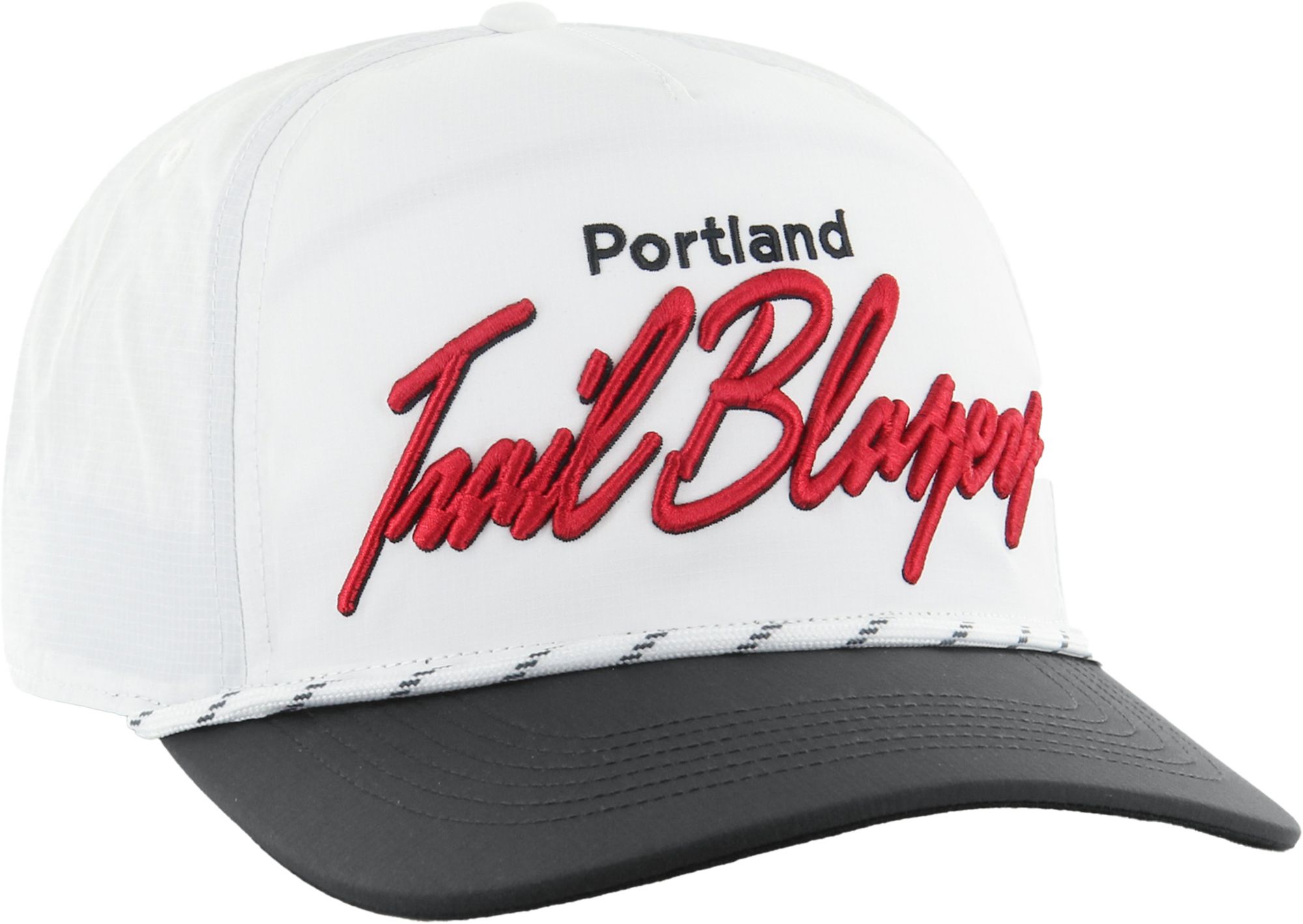 '47 Adult Portland Trail Blazers White Chamberlin Adjustable Hitch