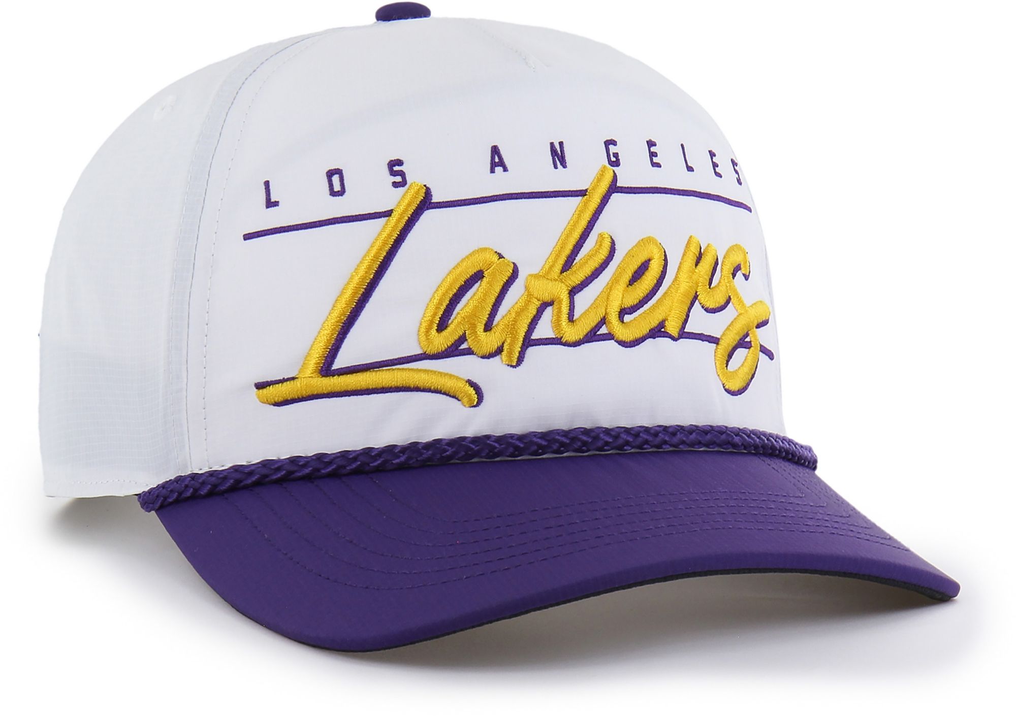 '47 Adult Los Angeles Lakers White Condor Brrr Hitch Adjustable Hat product image
