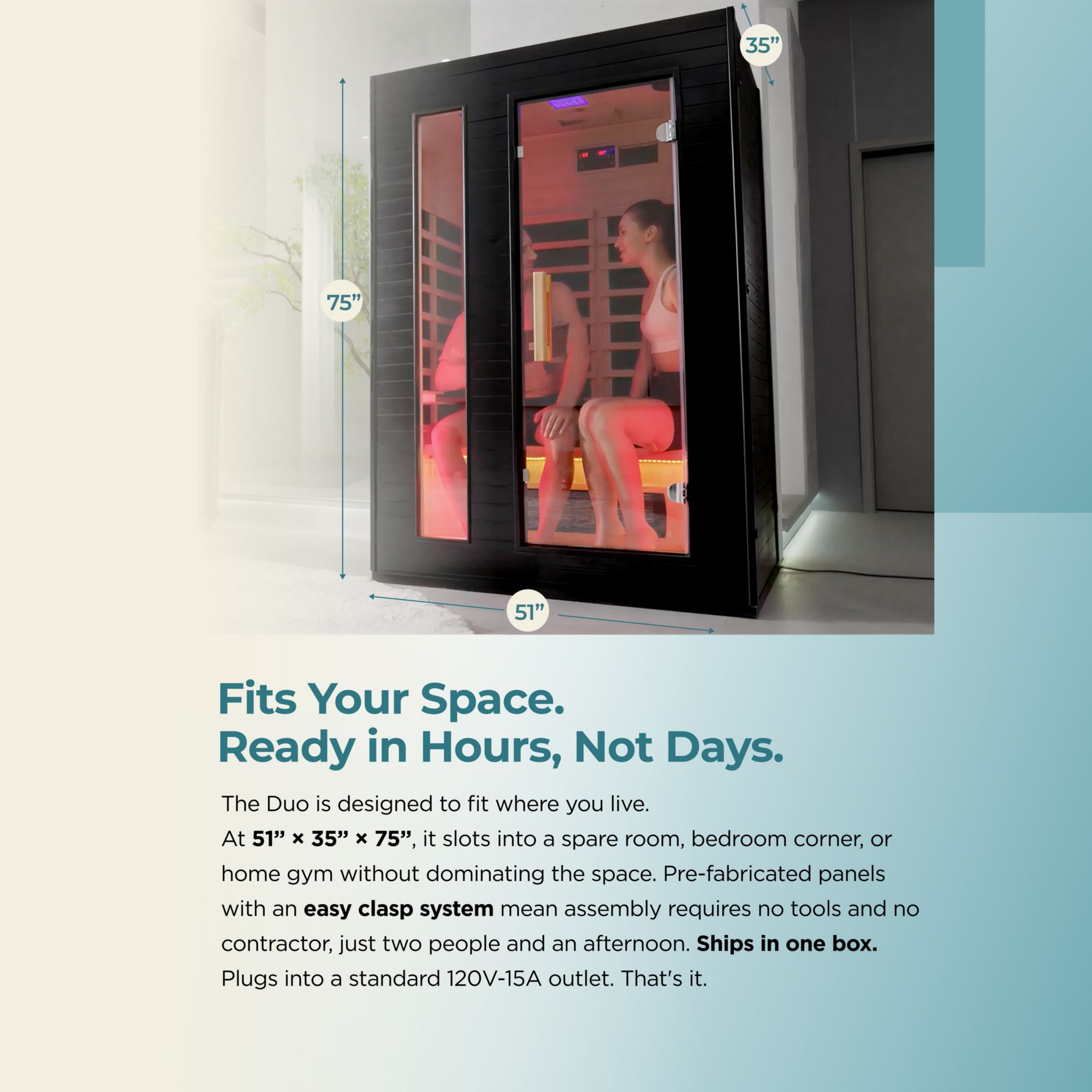 EZlife Full Size 2-Person Sauna product image