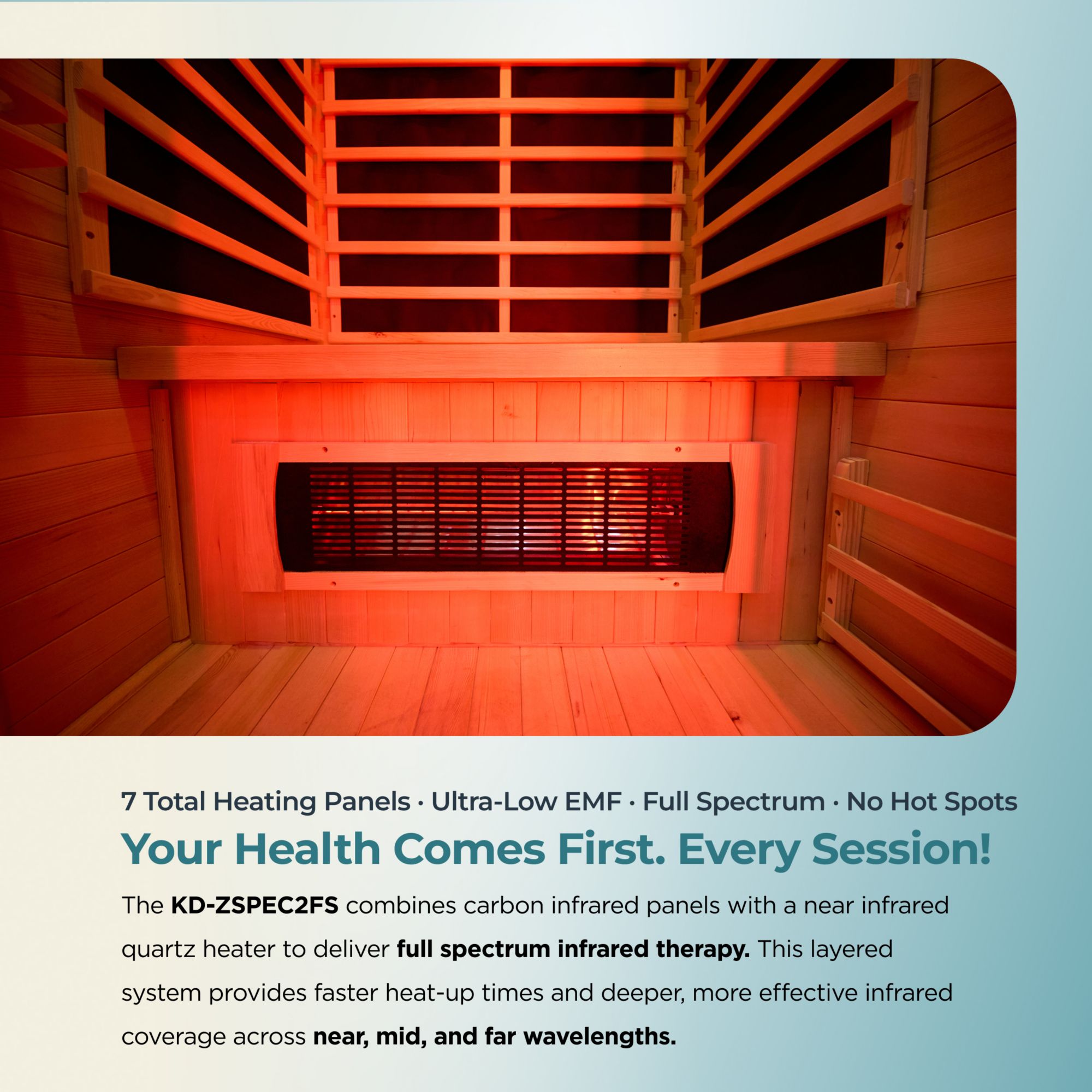 EZlife Duo 2-Person Full Spectrum Sauna product image