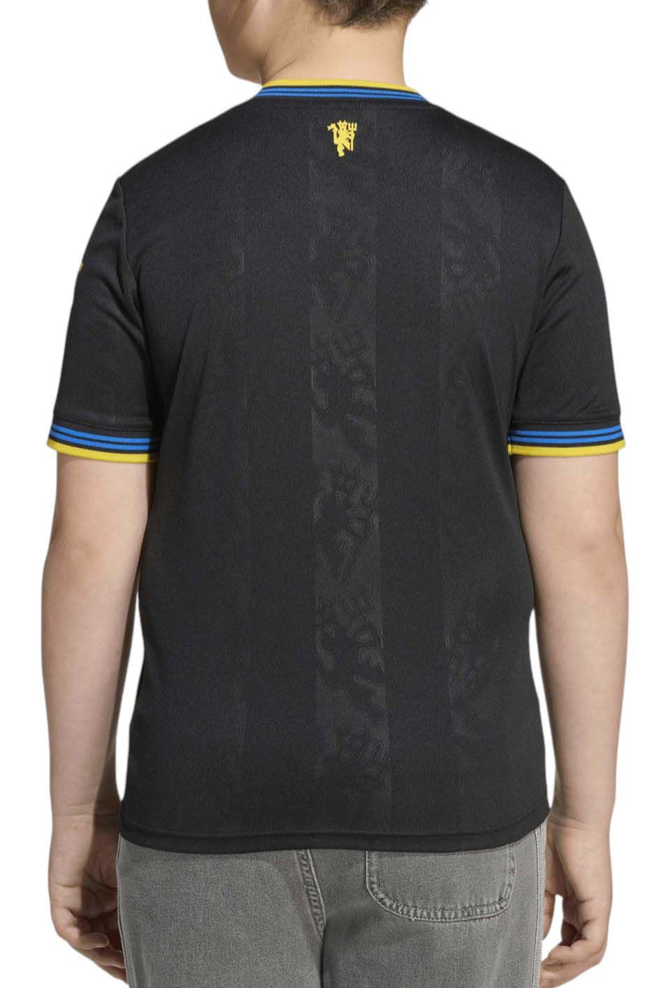 adidas Youth Manchester United 2025 Black Third Replica Jersey product image