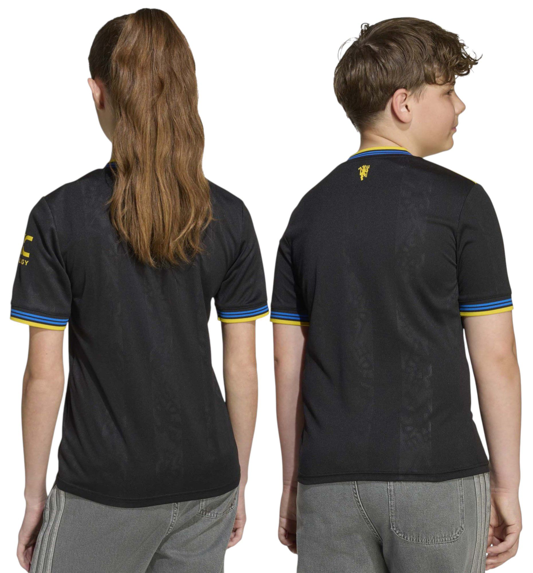 adidas Youth Manchester United 2025 Black Third Replica Jersey product image