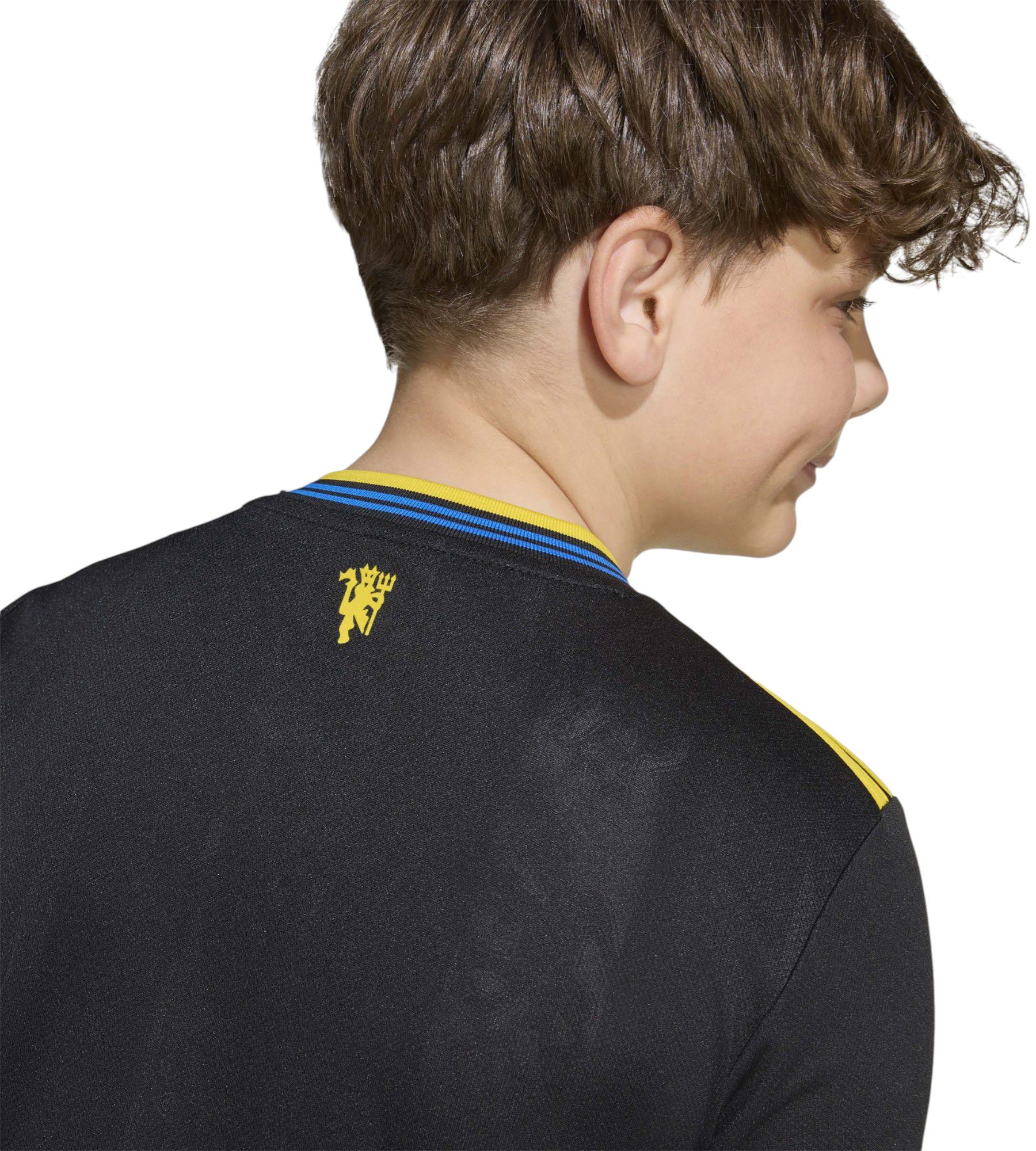adidas Youth Manchester United 2025 Black Third Replica Jersey product image