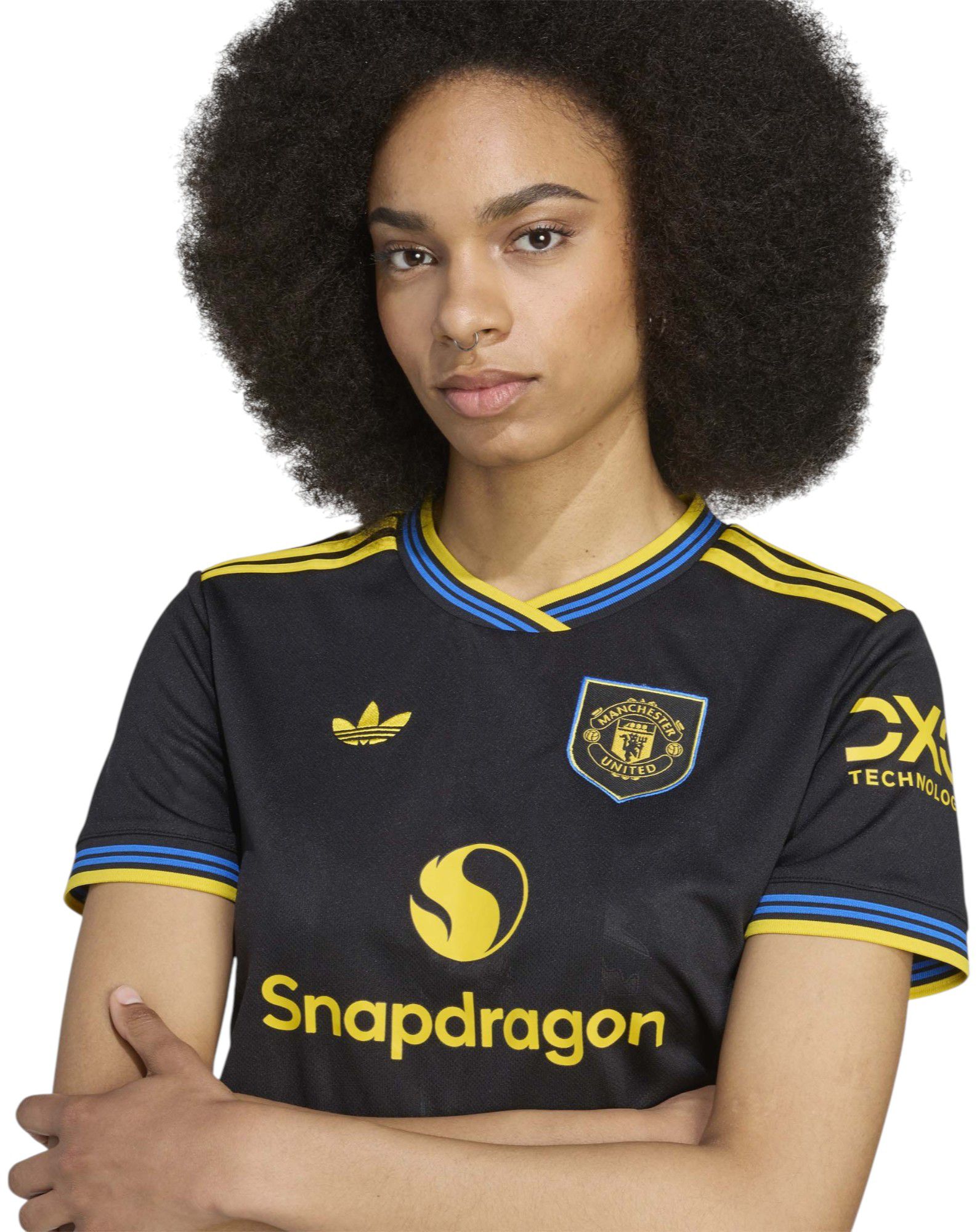 adidas Women's Manchester United 2025 Black Third Replica Jersey product image