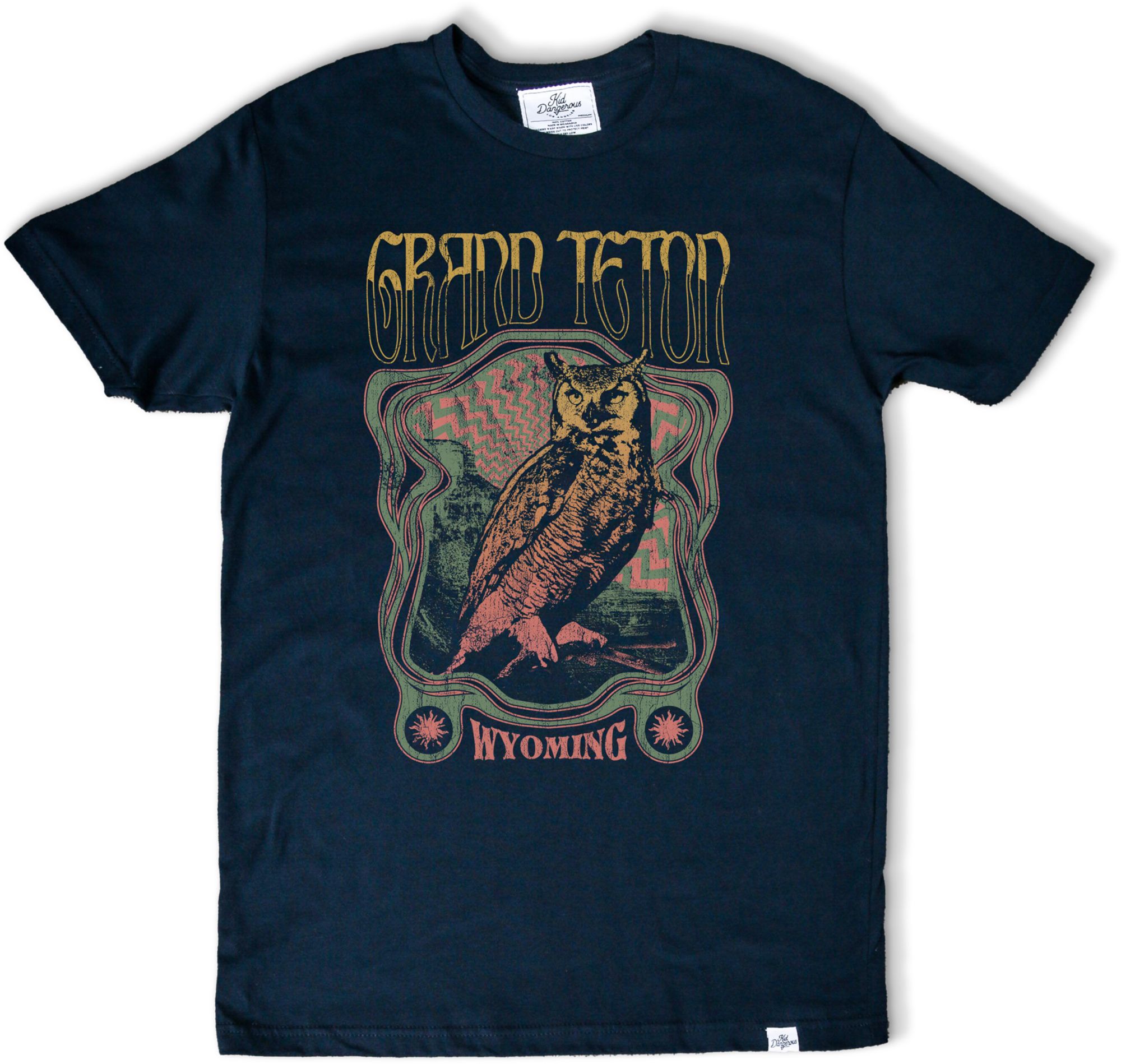 Kid Dangerous Men's Grand Teton Owl Short Sleeve Tee product image