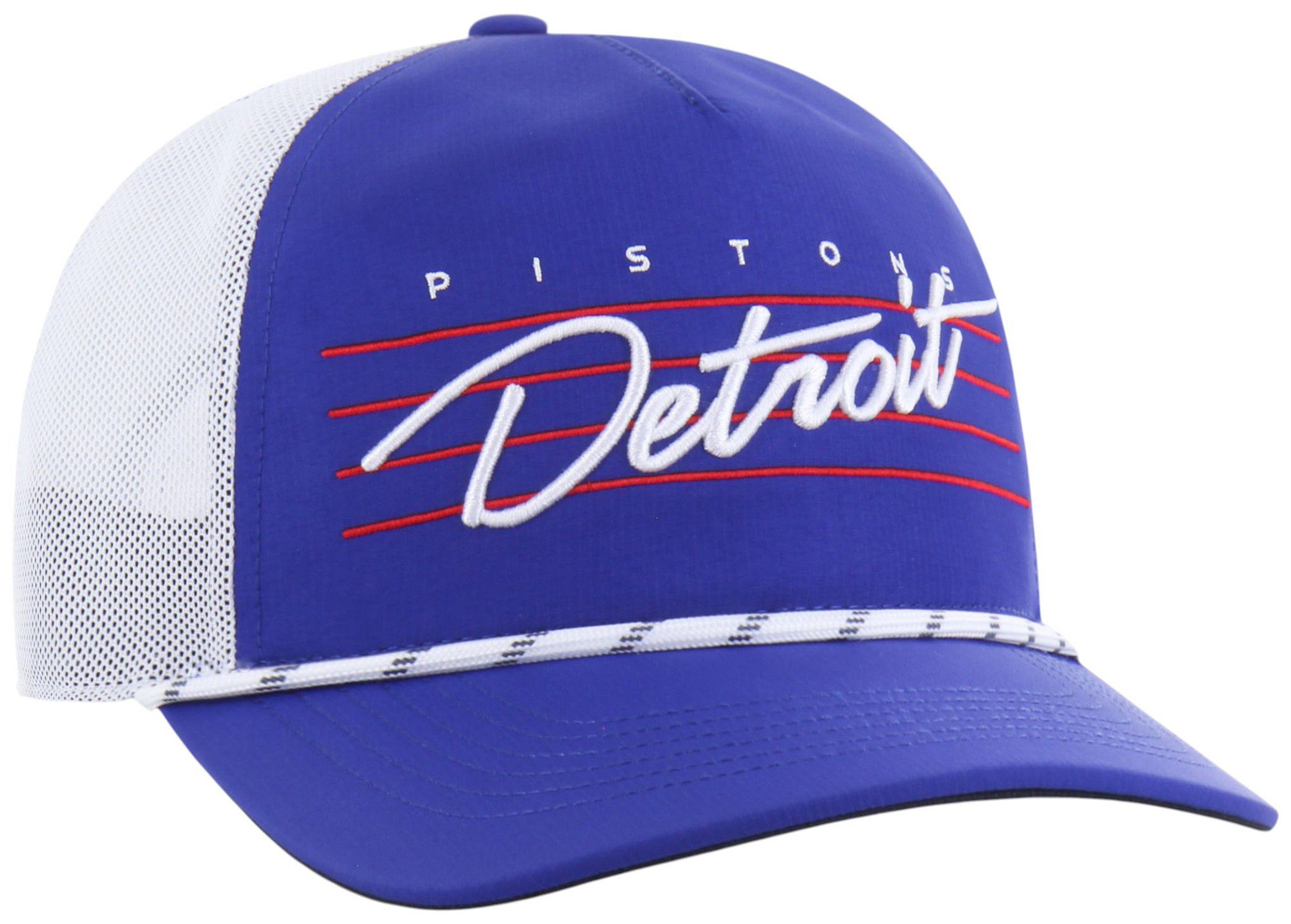 '47 Adult Detroit Pistons Blue Brrr Downburst Hitch Adjustable Hat product image