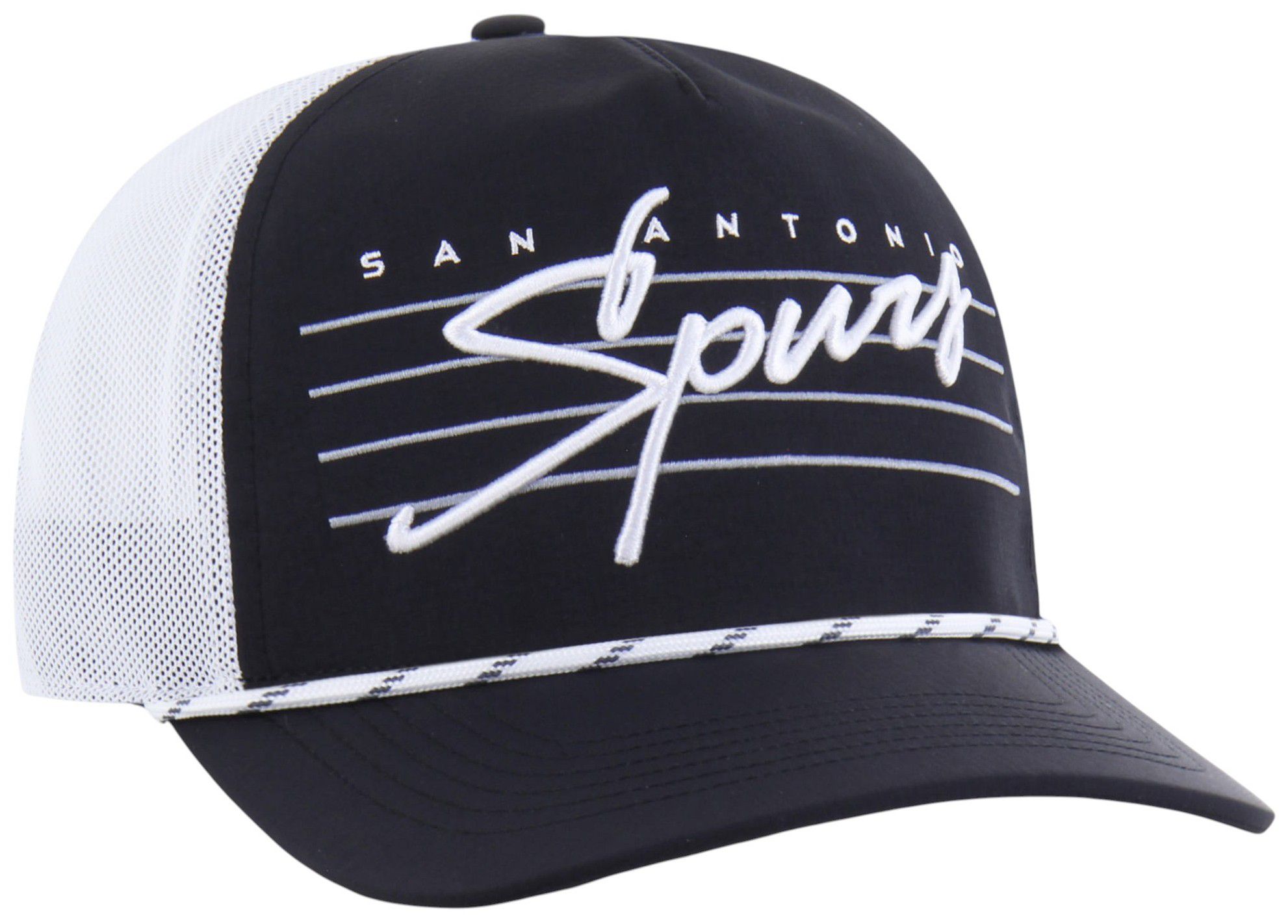'47 Adult San Antonio Spurs Black Brrr Downburst Hitch Adjustable Hat product image
