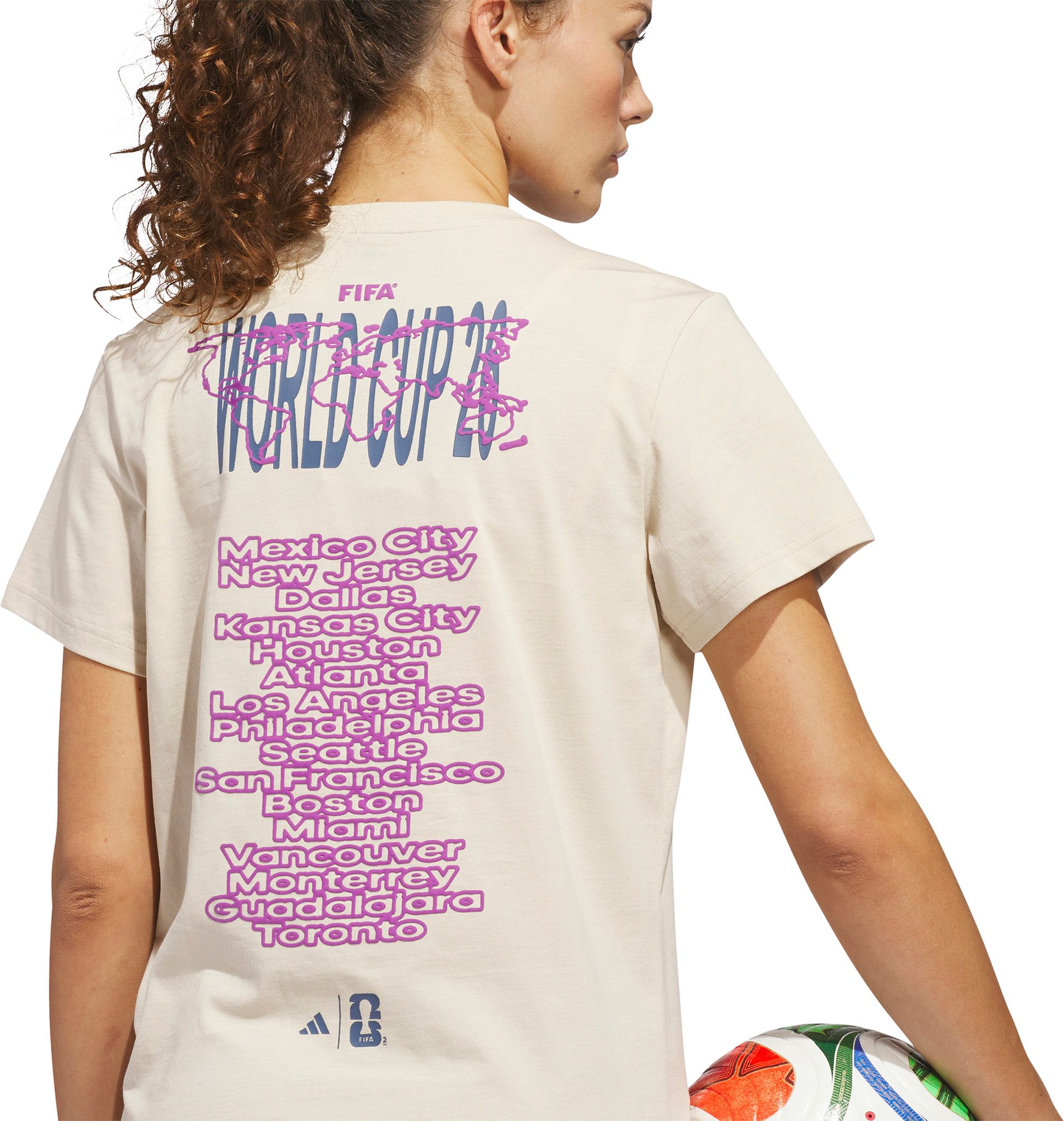 adidas Women's FIFA World Cup 2026 Off-White T-Shirt product image