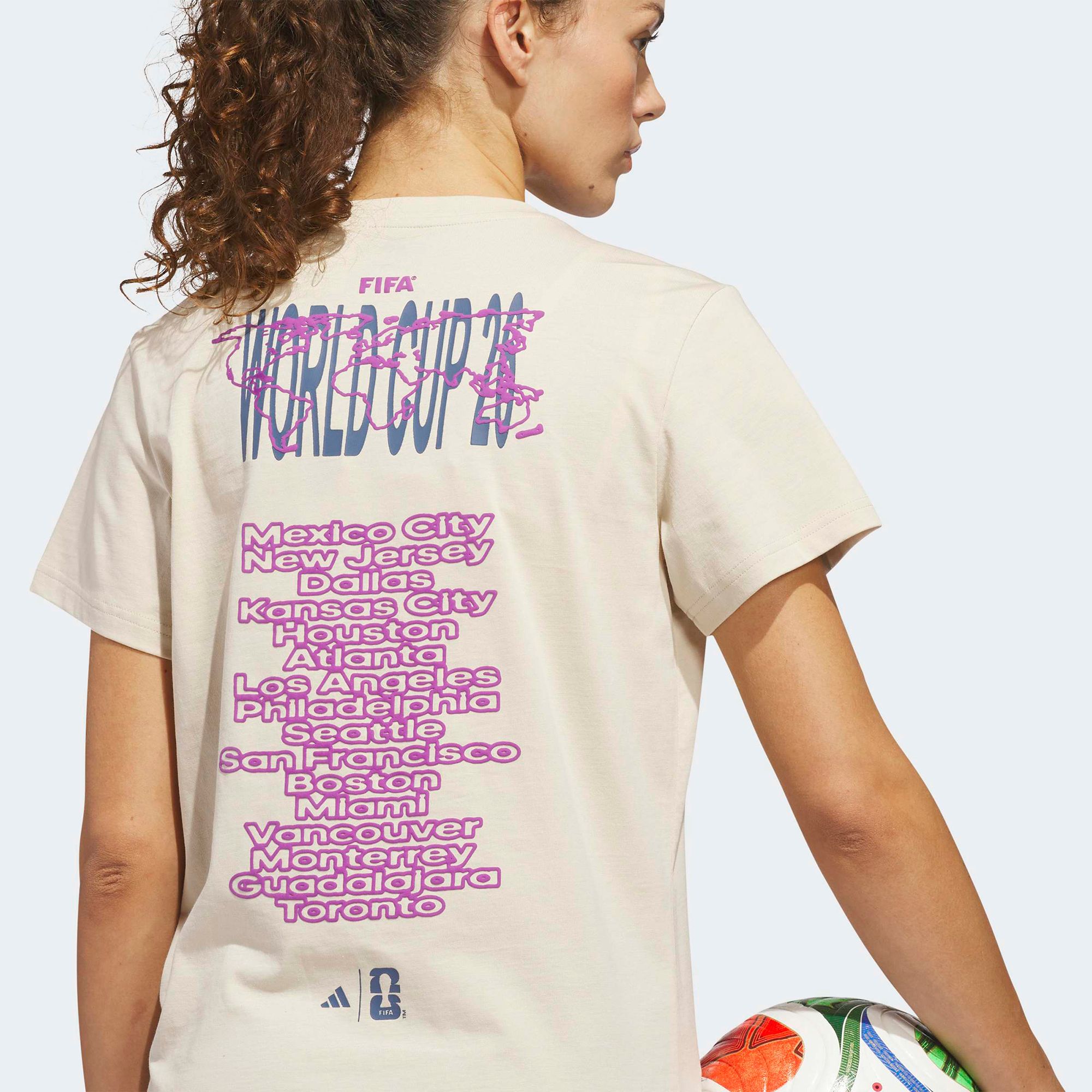 adidas Women's FIFA World Cup 2026 Off-White T-Shirt product image