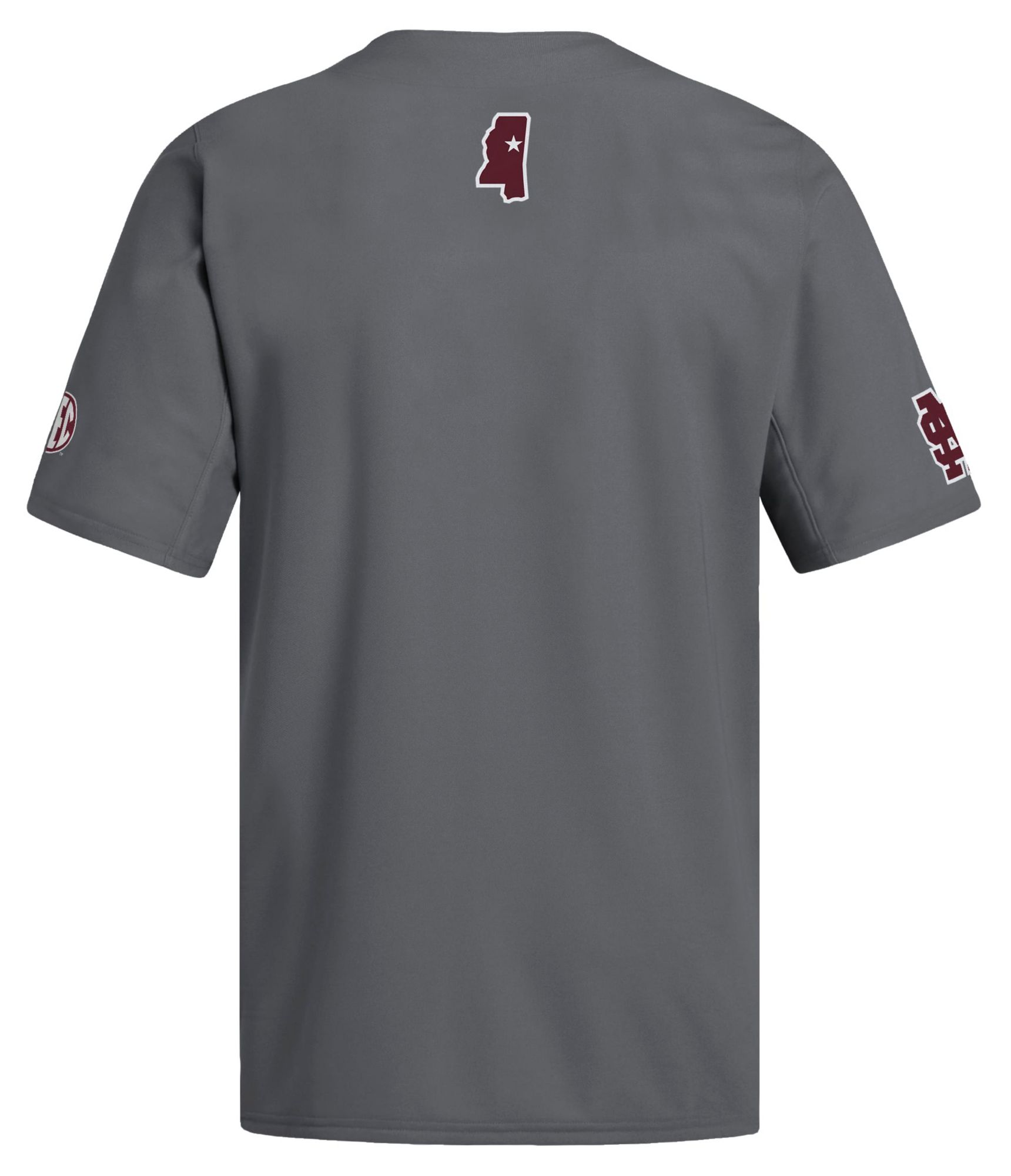 adidas Men's Mississippi State Bulldogs Grey Replica Alternate Shades Baseball Jersey product image