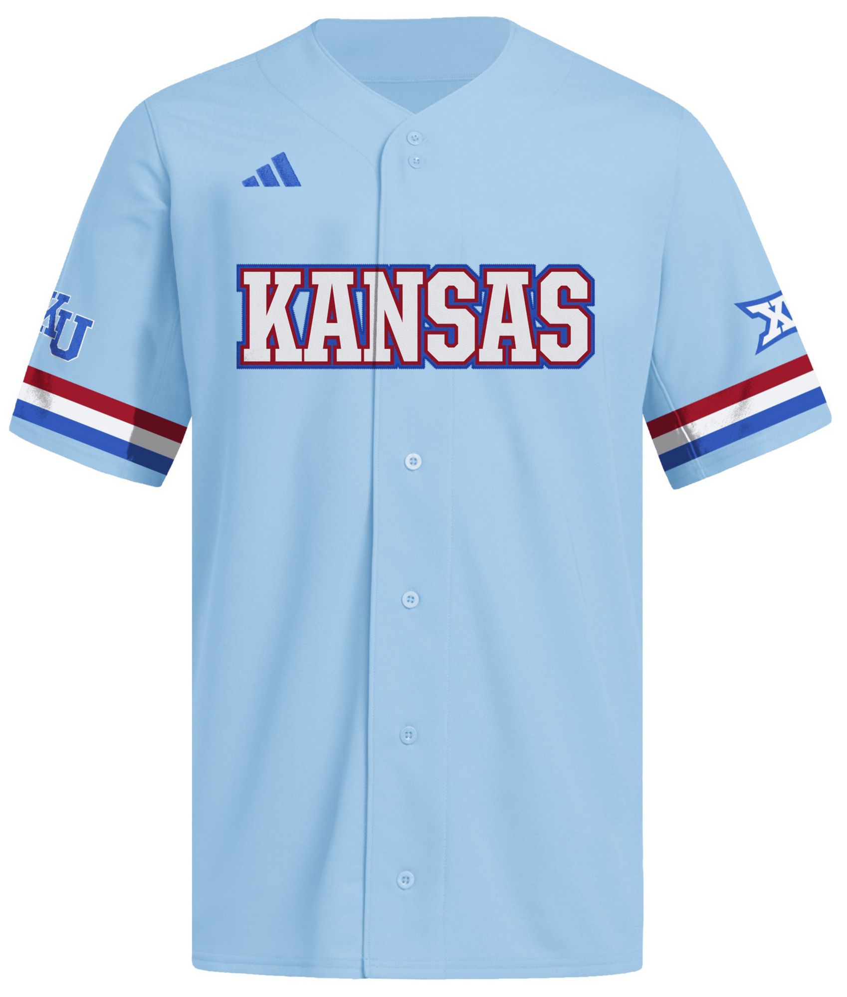 adidas Men's Kansas Jayhawks Light Blue Replica Alternate Jersey product image