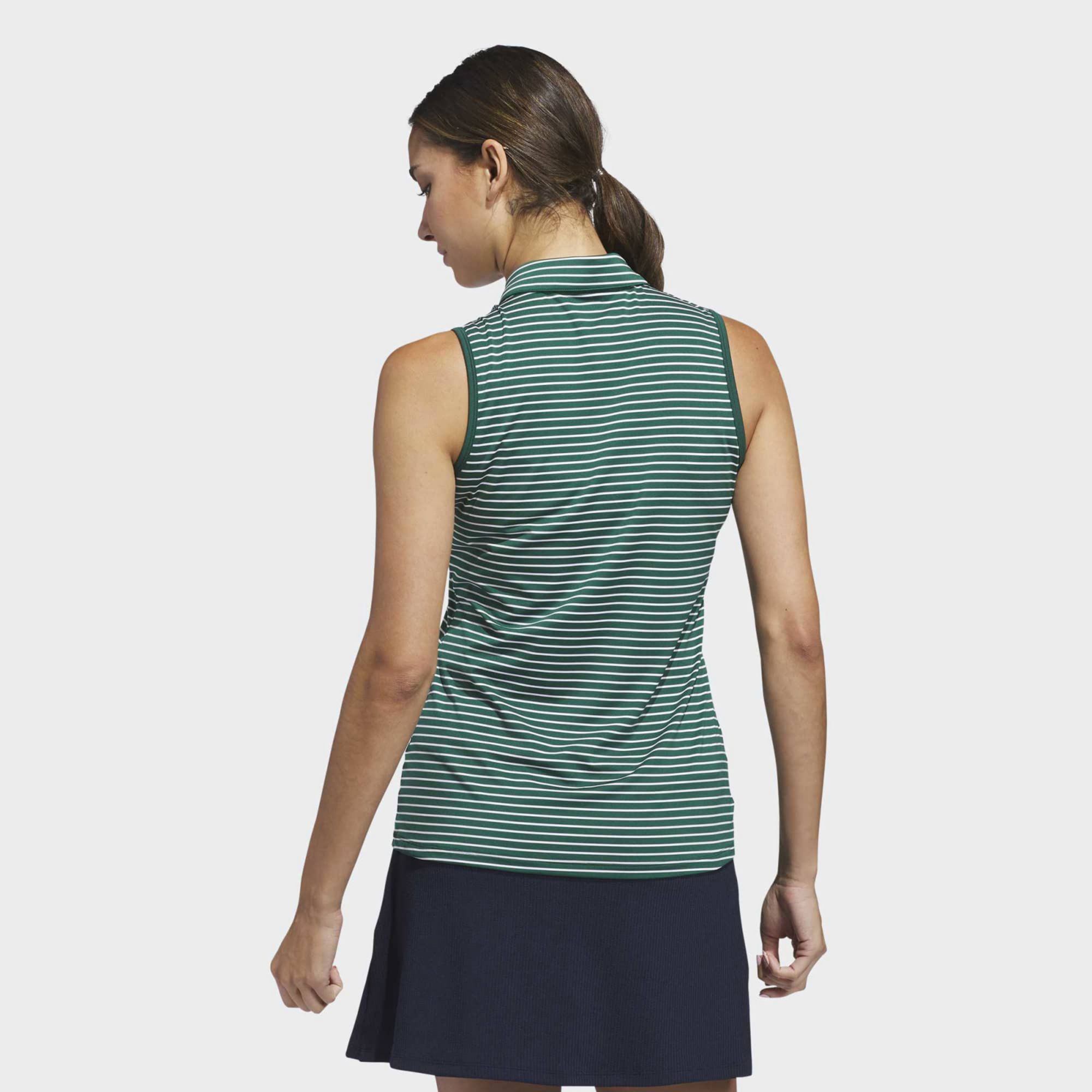 adidas Women's Performance Stripe Sleeveless Golf Polo product image