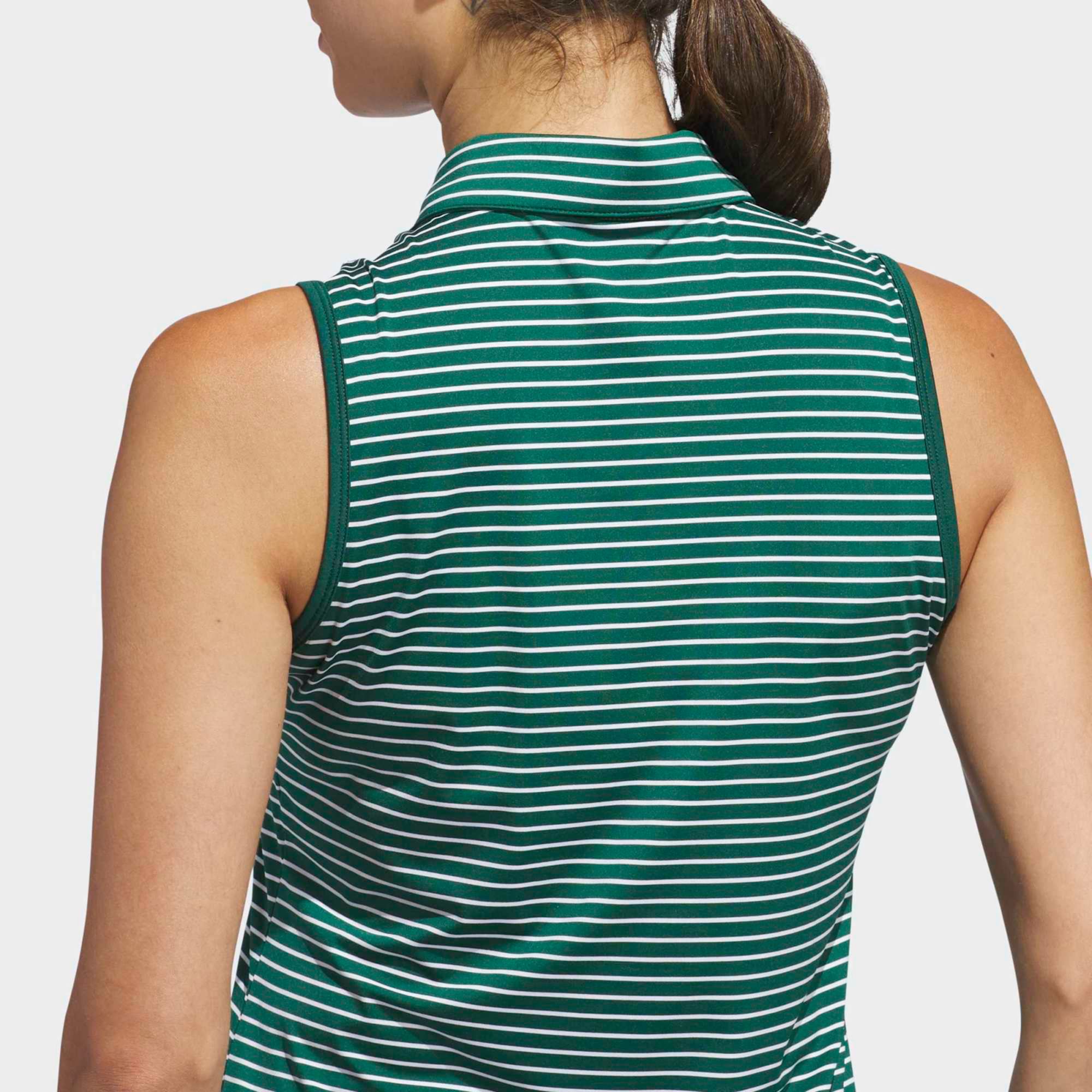 adidas Women's Performance Stripe Sleeveless Golf Polo product image