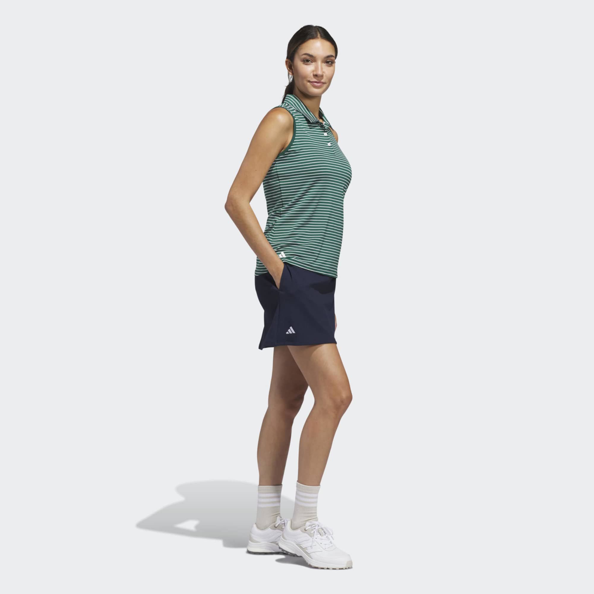 adidas Women's Performance Stripe Sleeveless Golf Polo product image