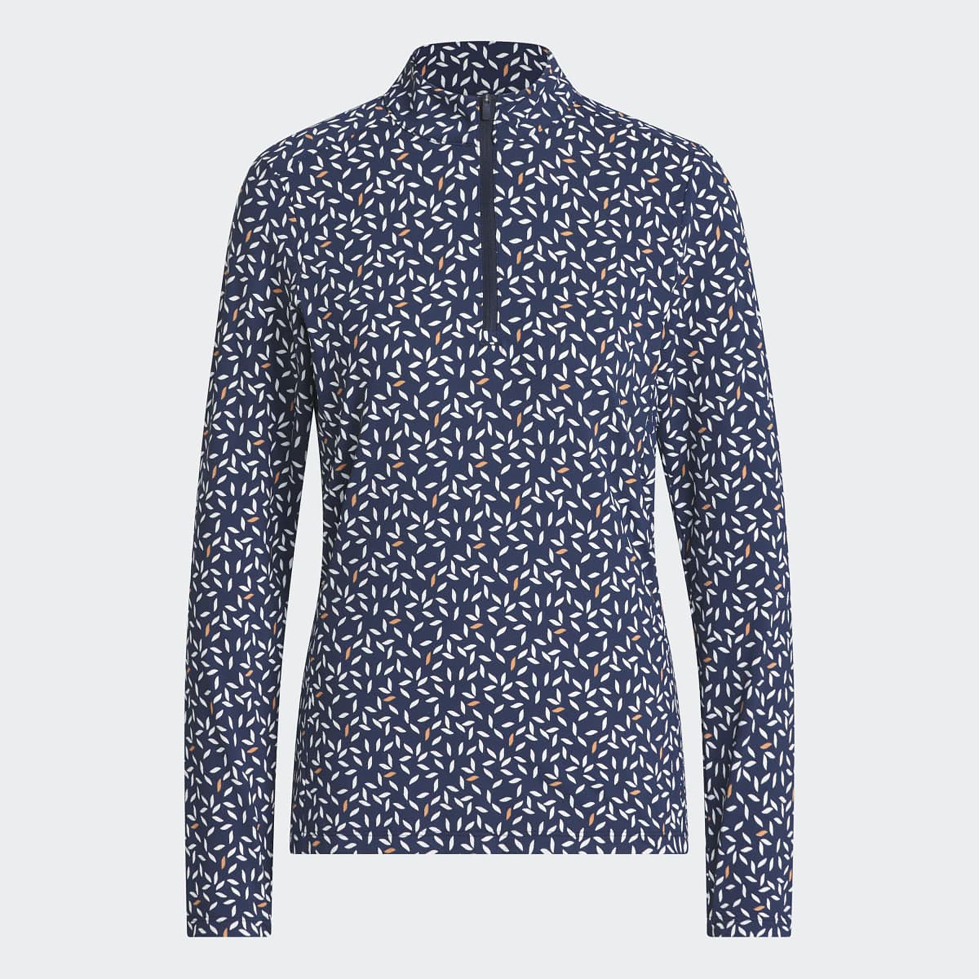 adidas Women's Ultimate365 Printed Mock Neck Golf 1/4 Zip product image